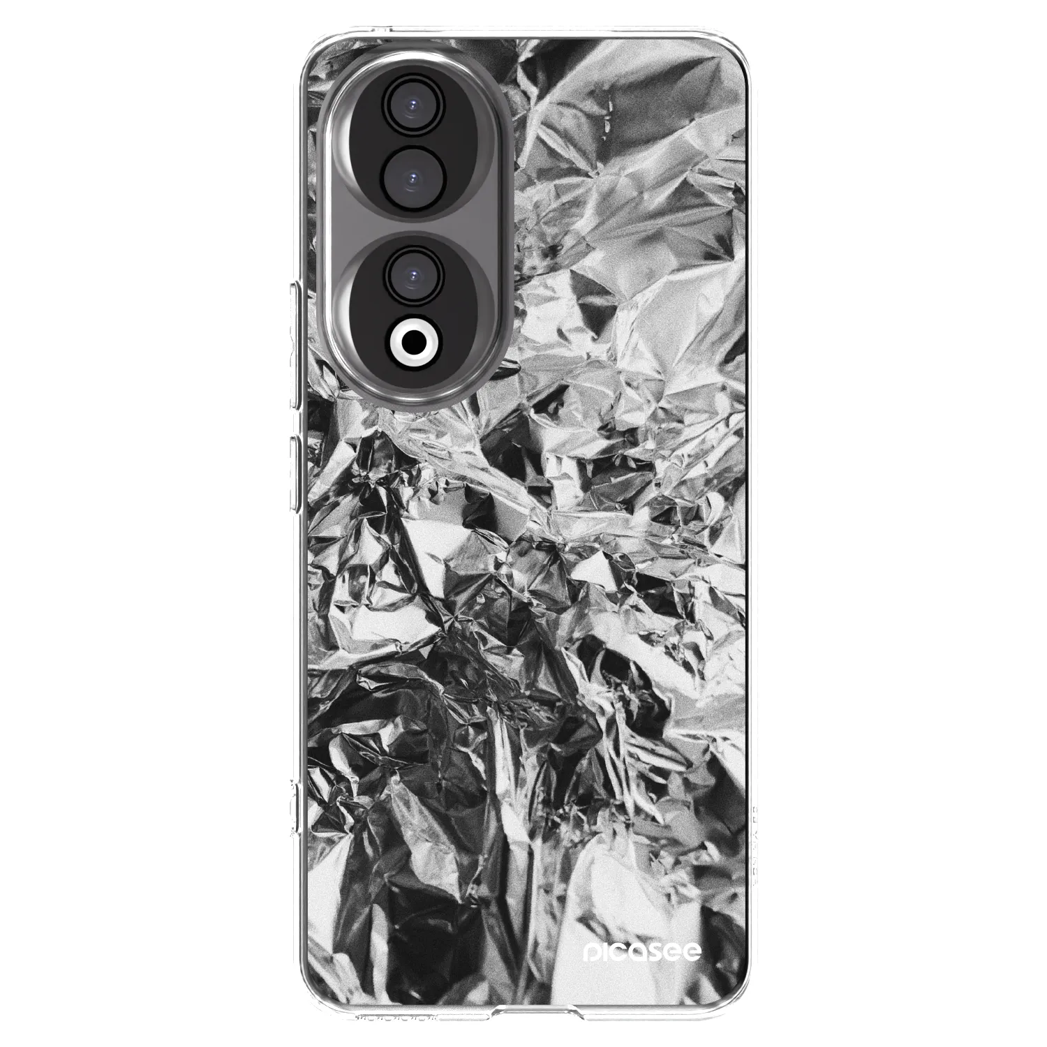 Picasee Honor 90 5G Hülle - Transparentes Silikon - Chrome