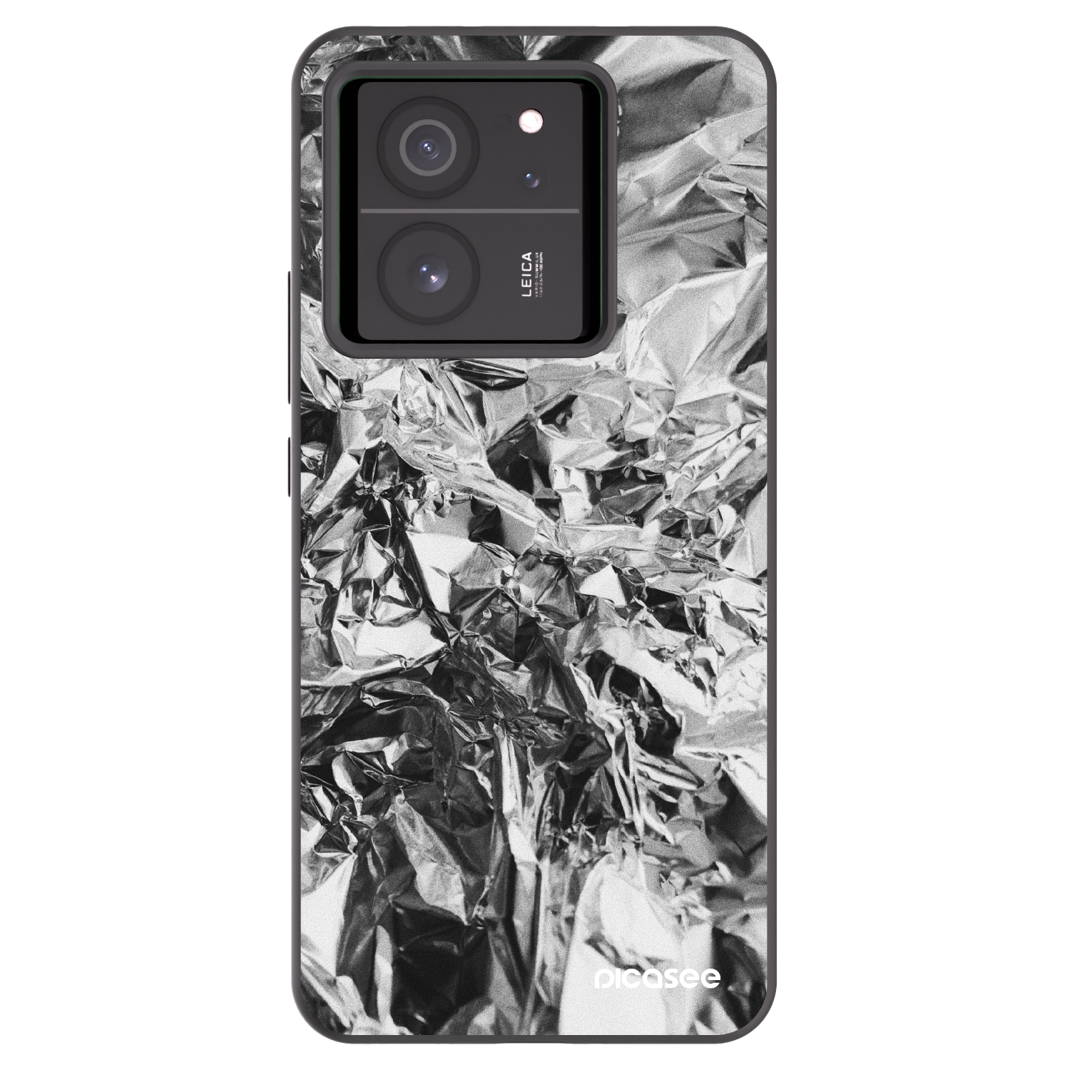 Picasee Xiaomi 13T Pro Hülle - Schwarzes Silikon - Chrome