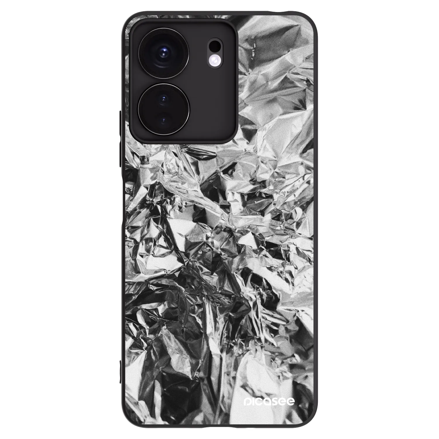 Picasee Xiaomi Redmi 13C 4G Hülle - Schwarzes Silikon - Chrome