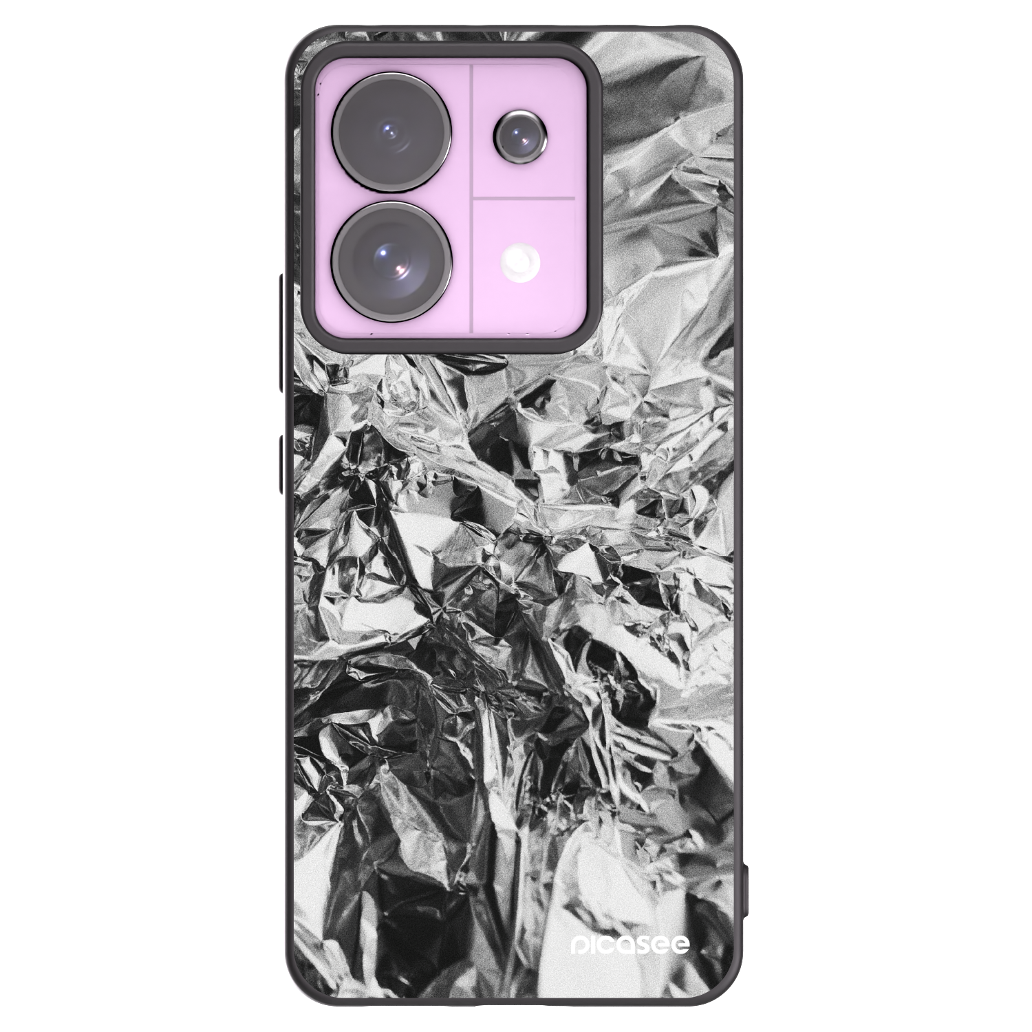 Picasee Xiaomi Redmi Note 13 Pro 5G Hülle - Schwarzes Silikon - Chrome