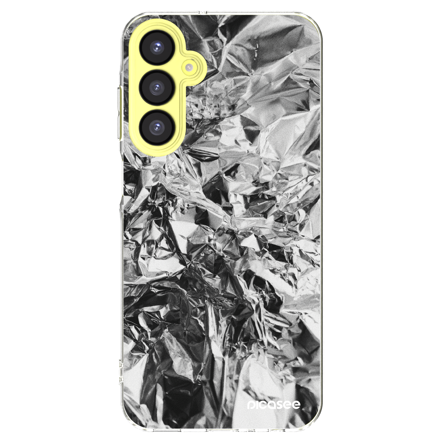 Picasee Samsung Galaxy A25 A256B 5G Hülle - Transparentes Silikon - Chrome