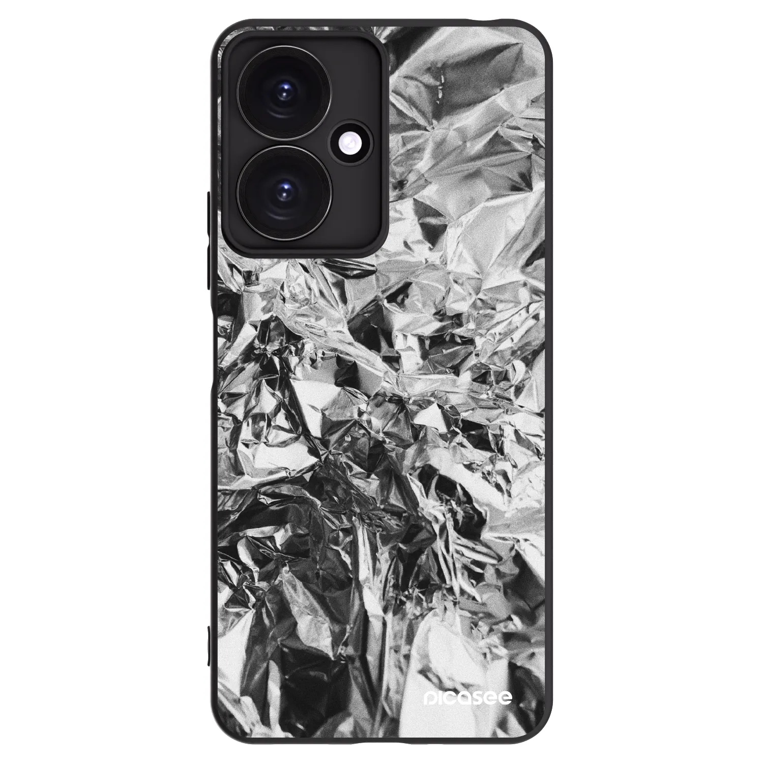 Picasee Xiaomi Redmi 13C 5G Hülle - Schwarzes Silikon - Chrome