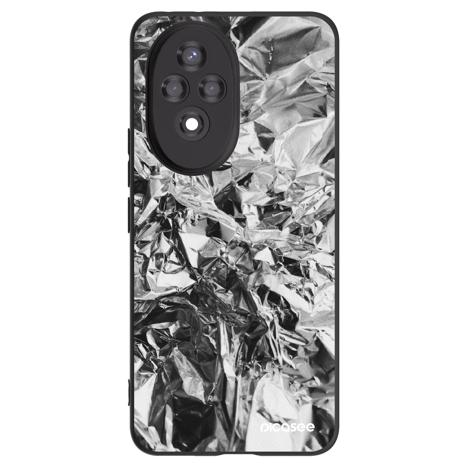 Picasee Honor 200 5G Hülle - Schwarzes Silikon - Chrome