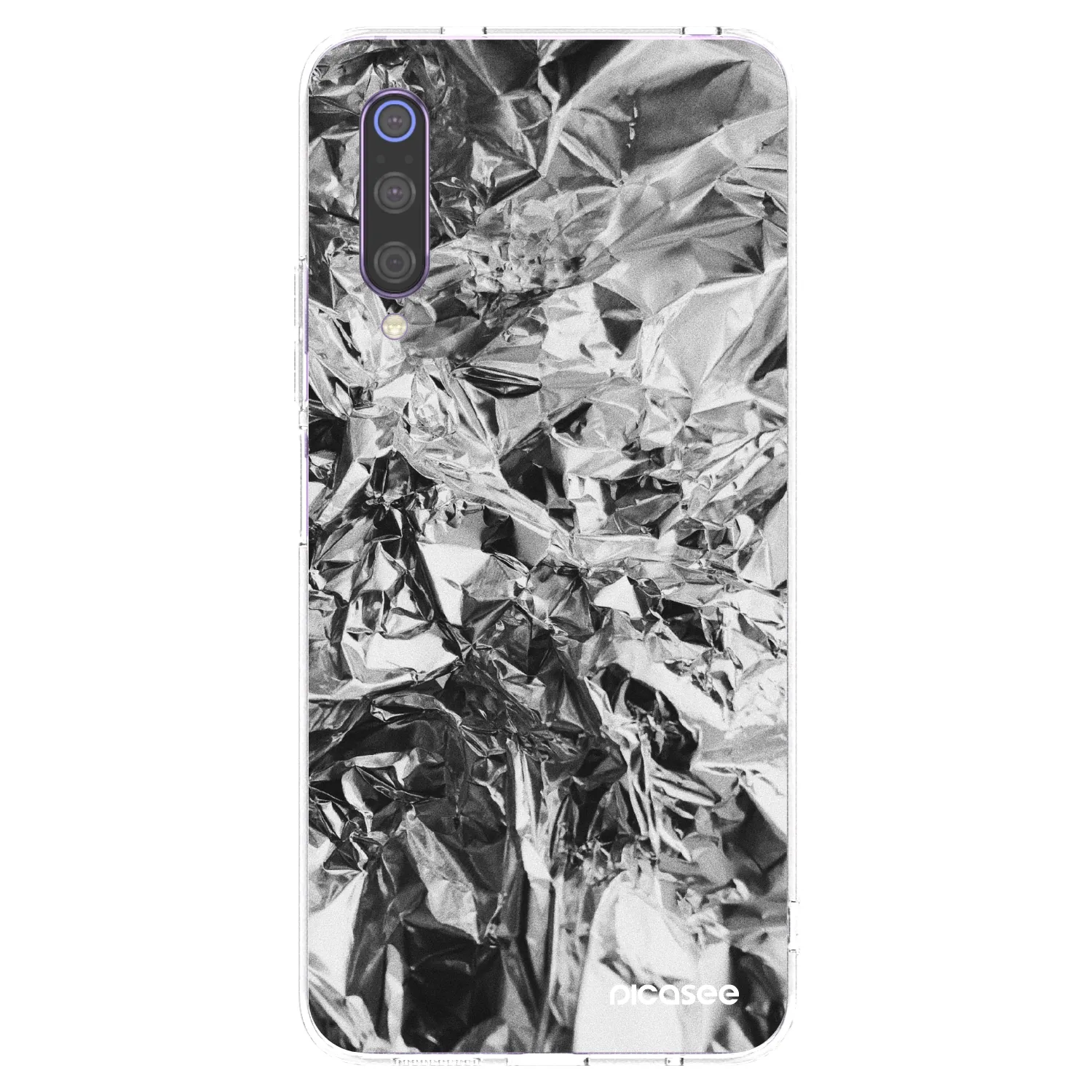 Picasee Xiaomi Mi 9 Hülle - Transparentes Silikon - Chrome