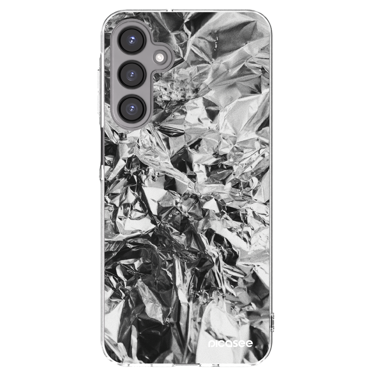 Picasee Samsung Galaxy A16 5G Hülle - Transparentes Silikon - Chrome
