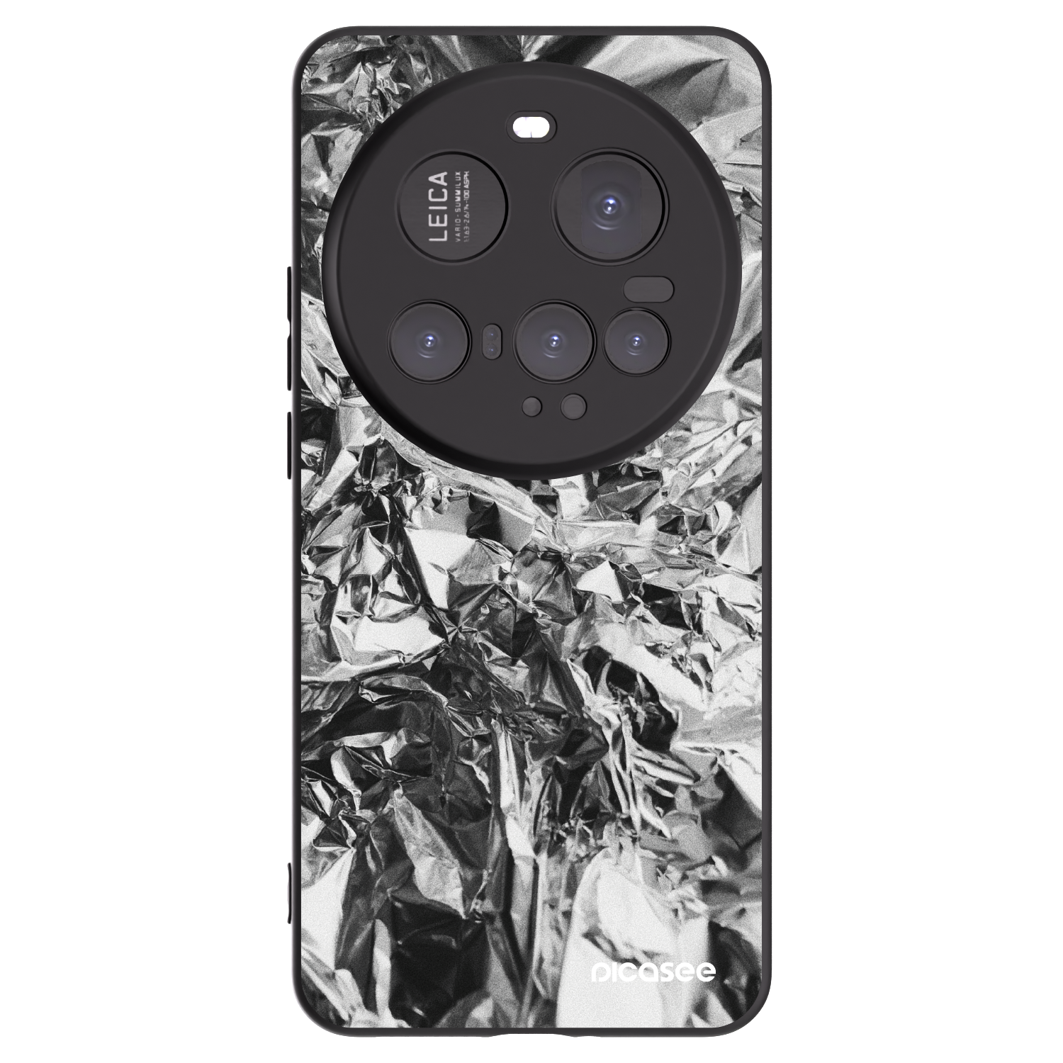 Picasee Xiaomi 15 Ultra Hülle - Schwarzes Silikon - Chrome