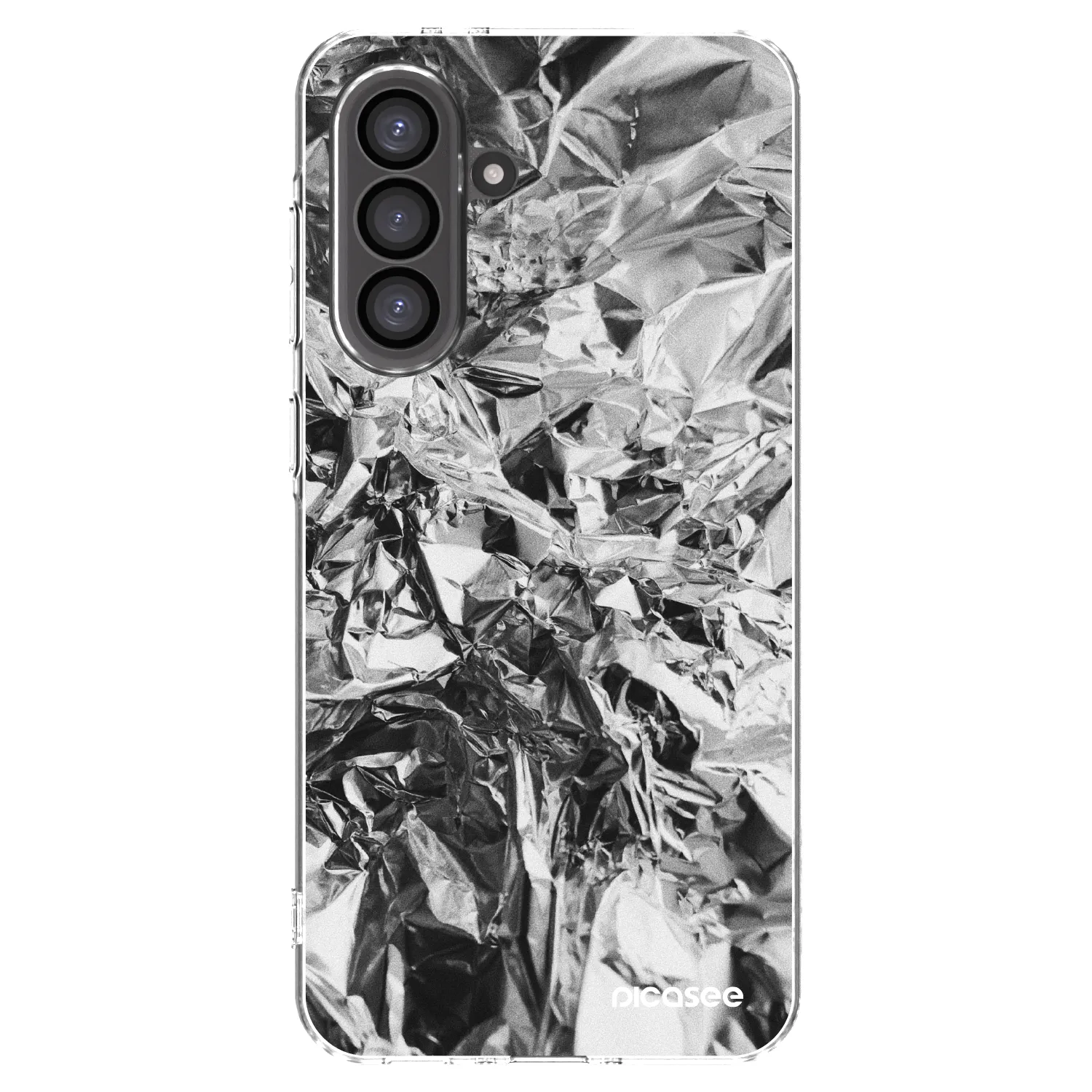 Picasee Samsung Galaxy A56 5G A566B Hülle - Transparentes Silikon - Chrome