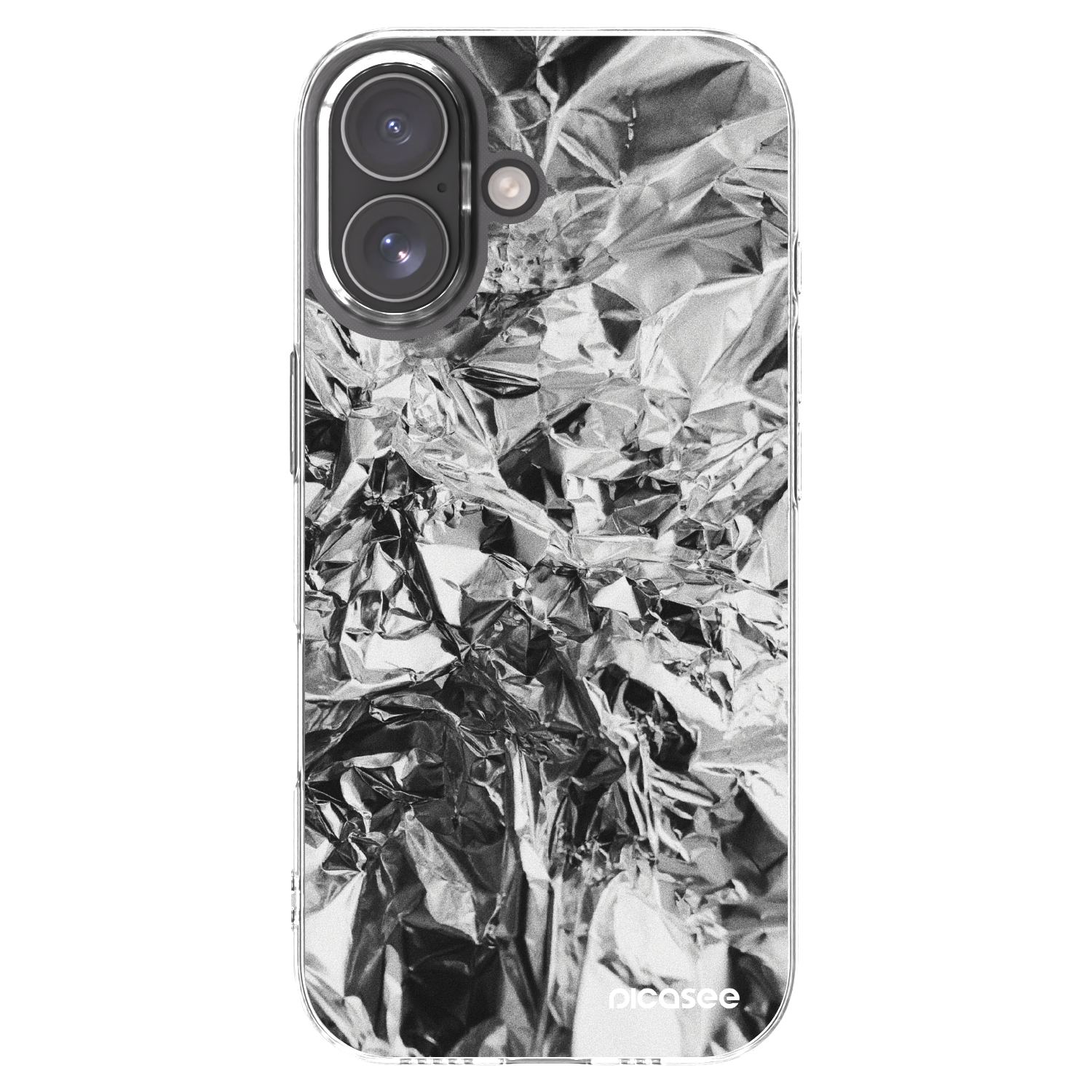 Picasee Apple iPhone 17 Hülle - Transparentes Silikon - Chrome