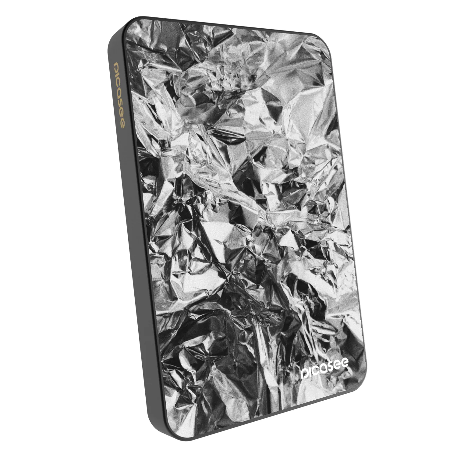 Picasee Powerbank mit MagSafe 5 000 mAh Grau - Chrome