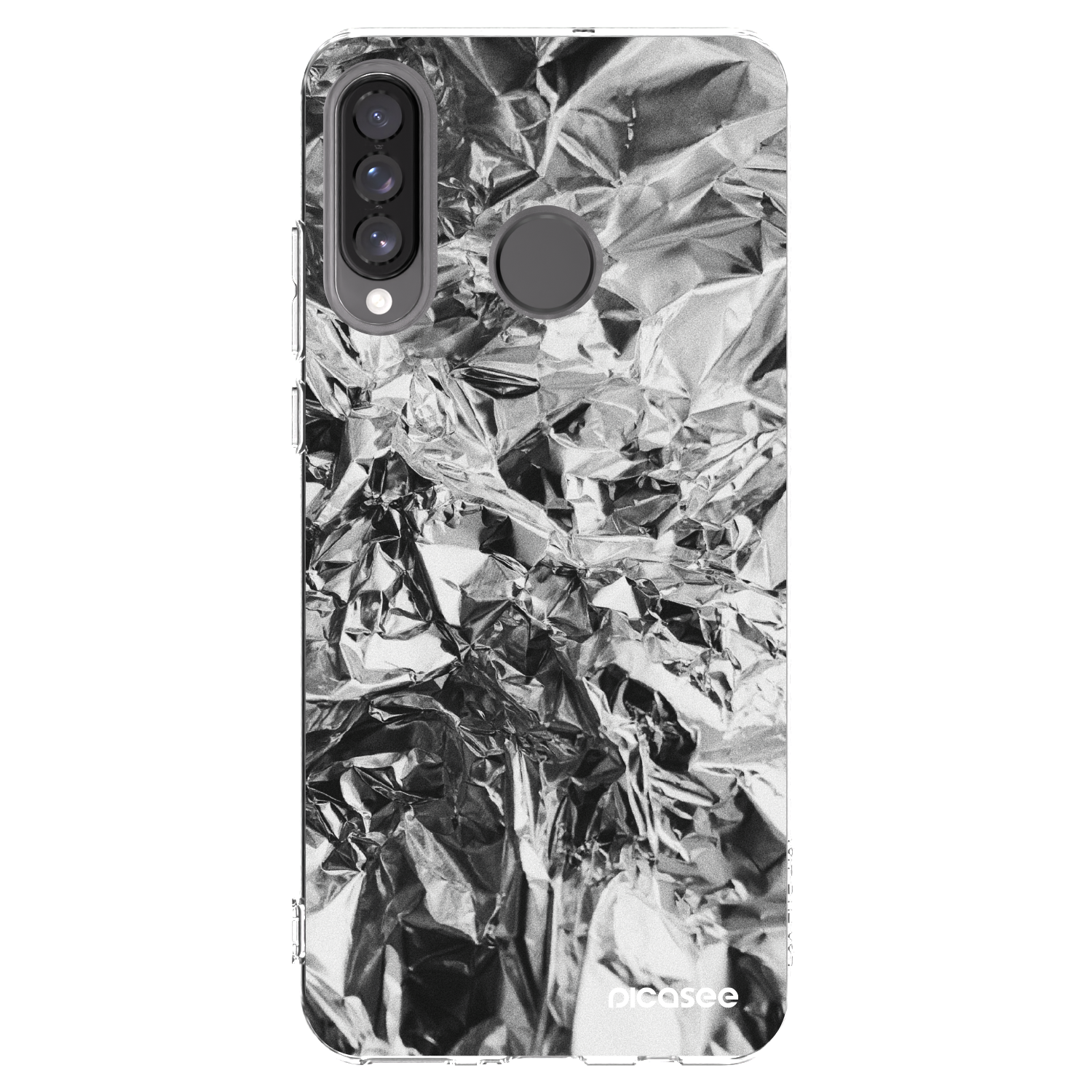 Picasee Huawei P30 Lite Hülle - Transparentes Silikon - Chrome