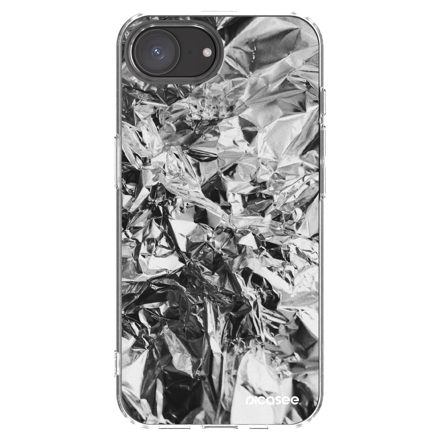 Picasee Apple iPhone 17e Hülle - Transparentes Silikon - Chrome