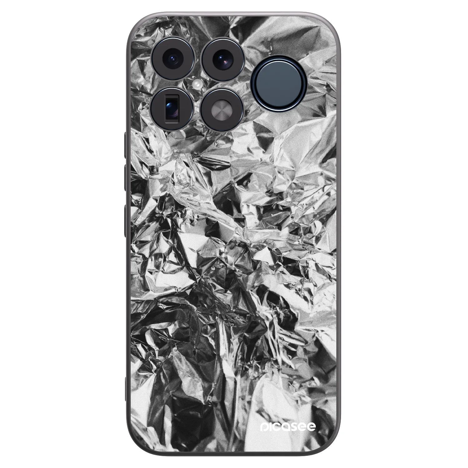 Picasee Xiaomi Poco F8 Ultra Hülle - Schwarzes Silikon - Chrome
