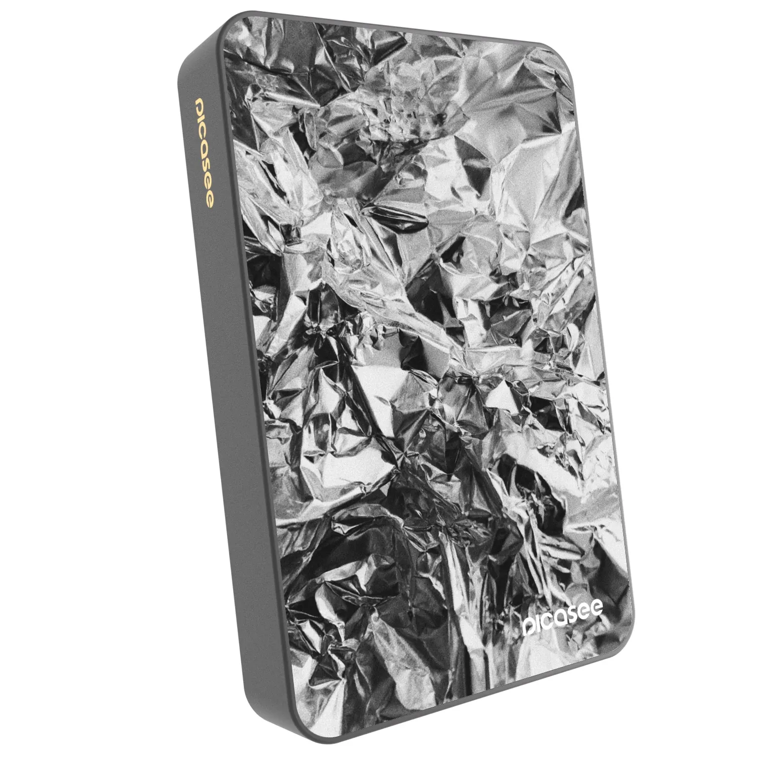 Picasee Powerbank mit MagSafe 10 000 mAh Grau - Chrome