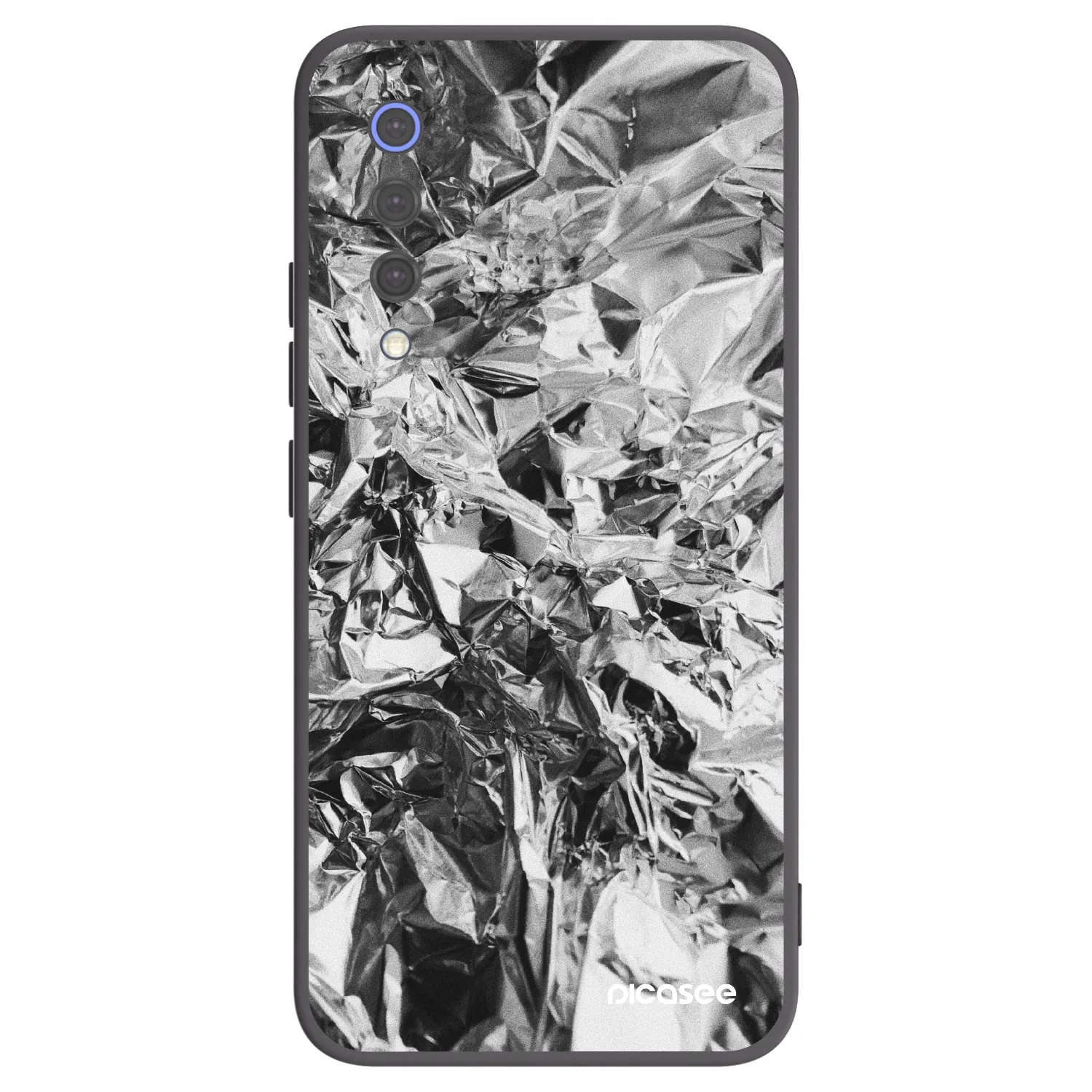 Picasee Xiaomi Mi 9 SE Hülle - Schwarzes Silikon - Chrome