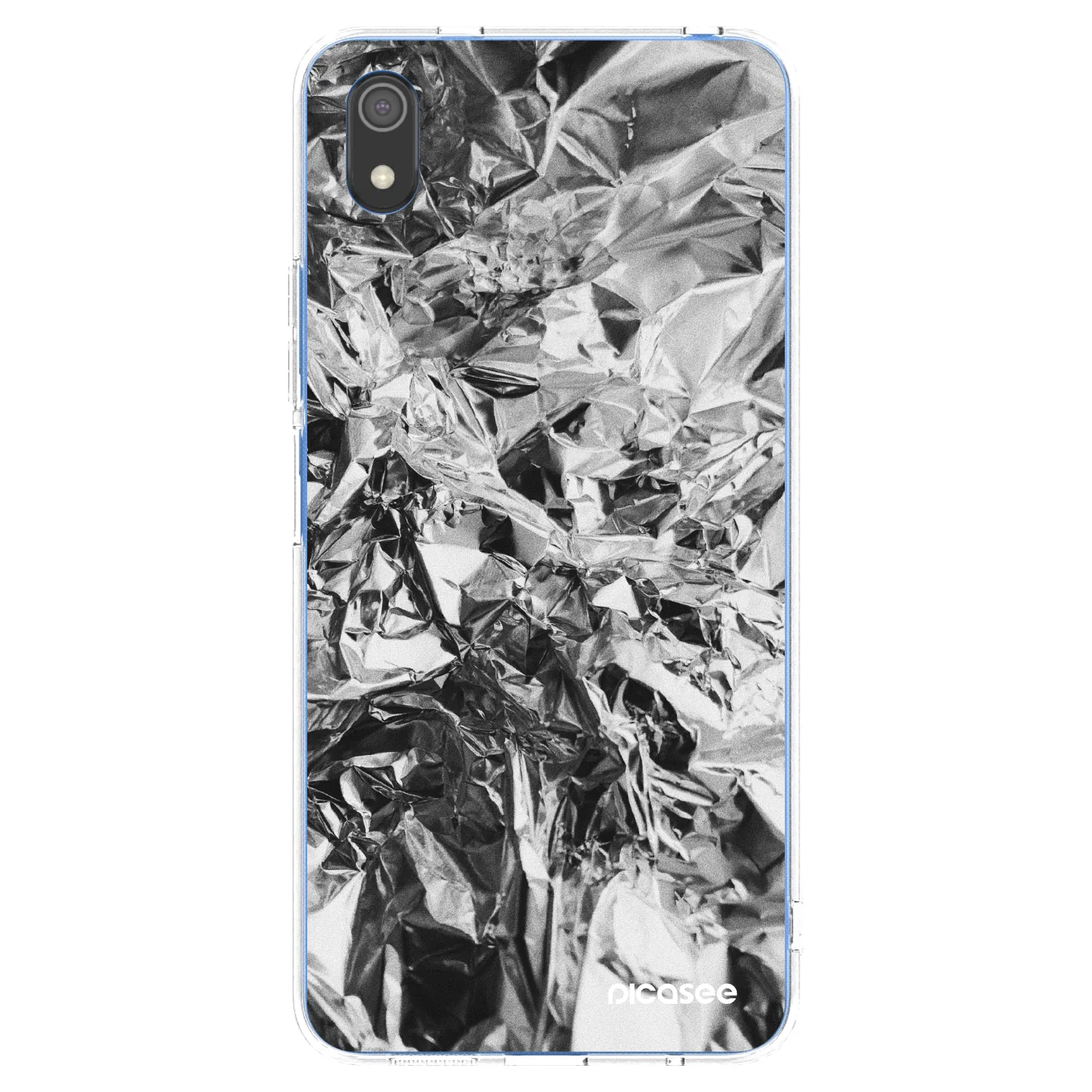Picasee Xiaomi Redmi 7A Hülle - Transparentes Silikon - Chrome