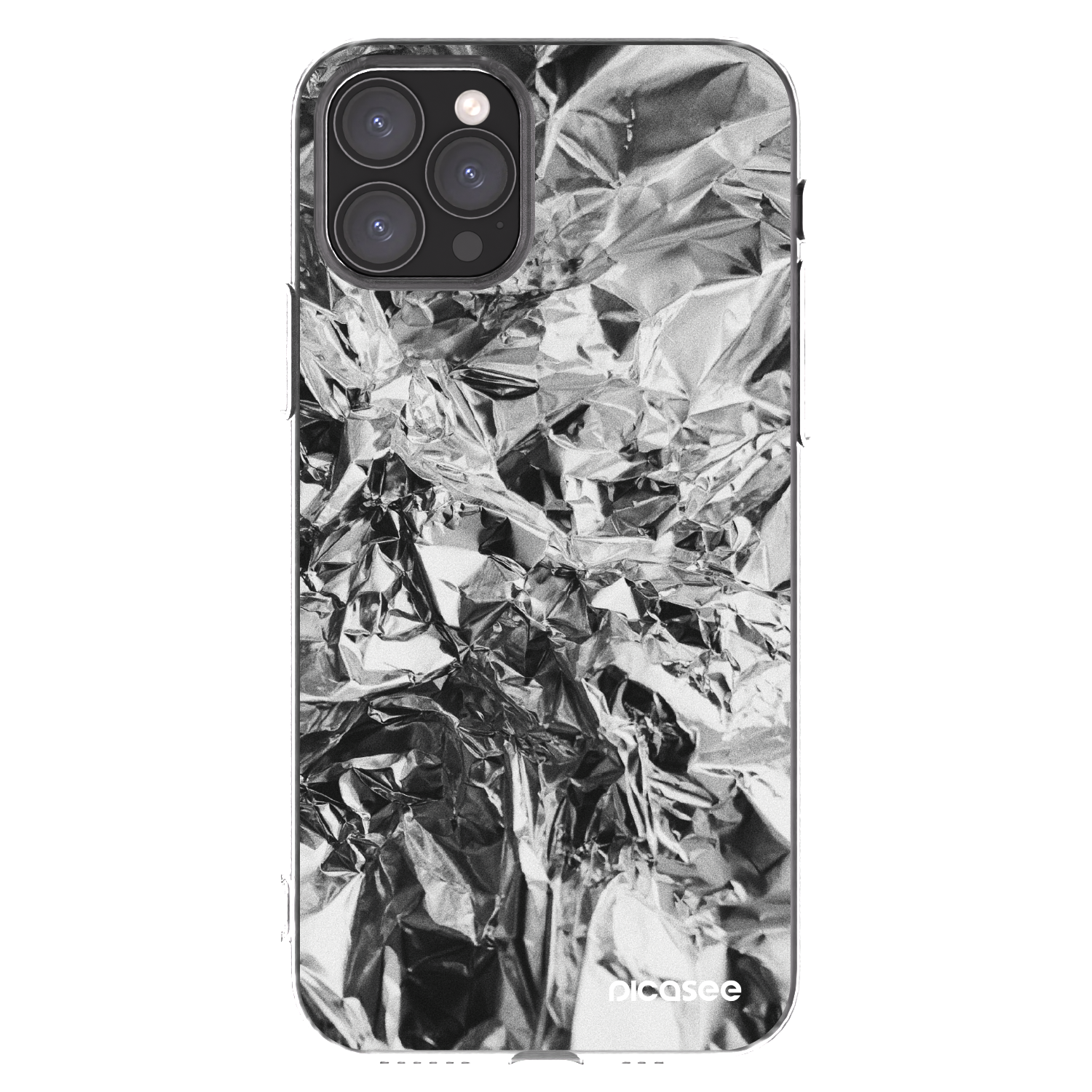 Picasee Apple iPhone 11 Pro Hülle - Transparentes Silikon - Chrome
