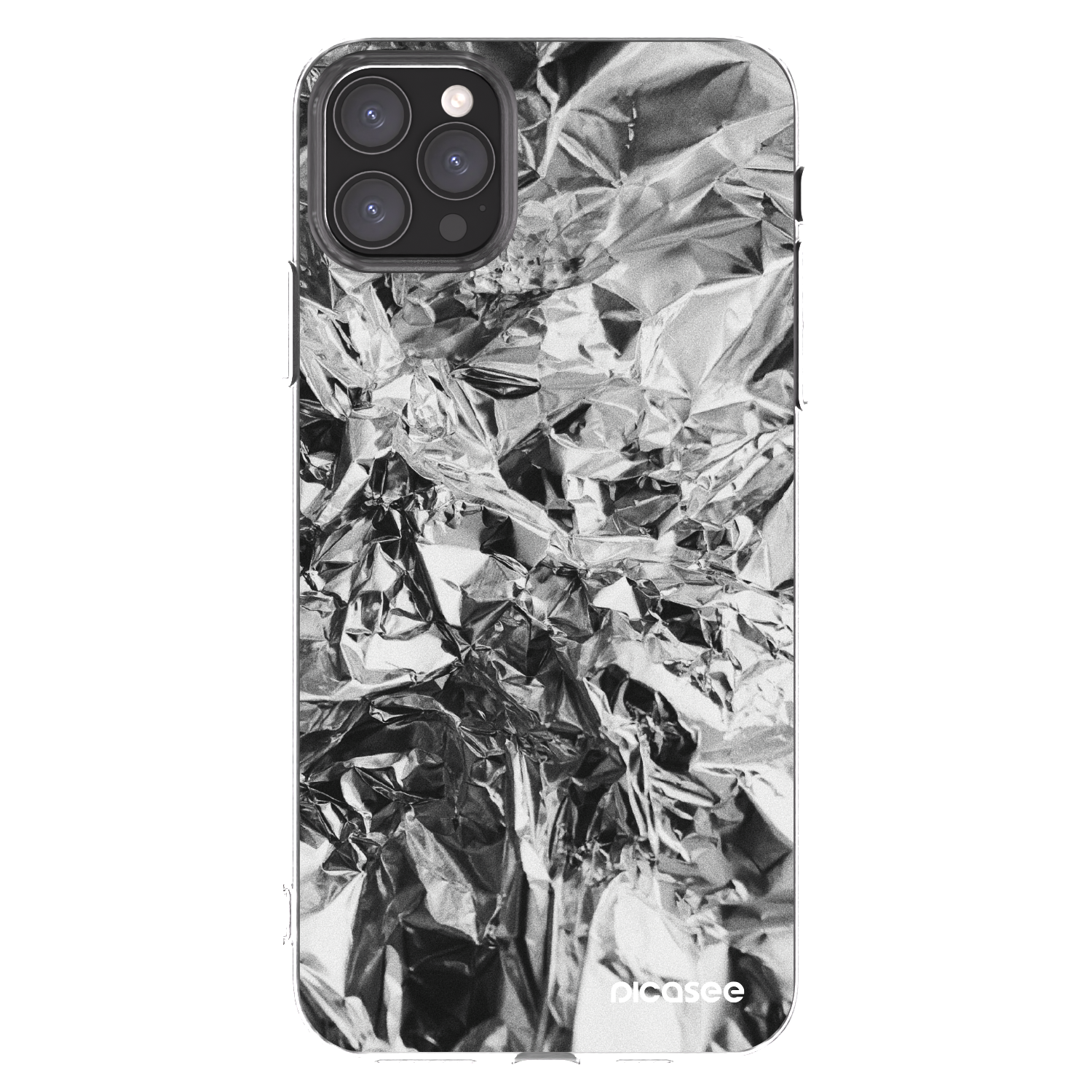 Picasee Apple iPhone 11 Pro Max Hülle - Transparentes Silikon - Chrome