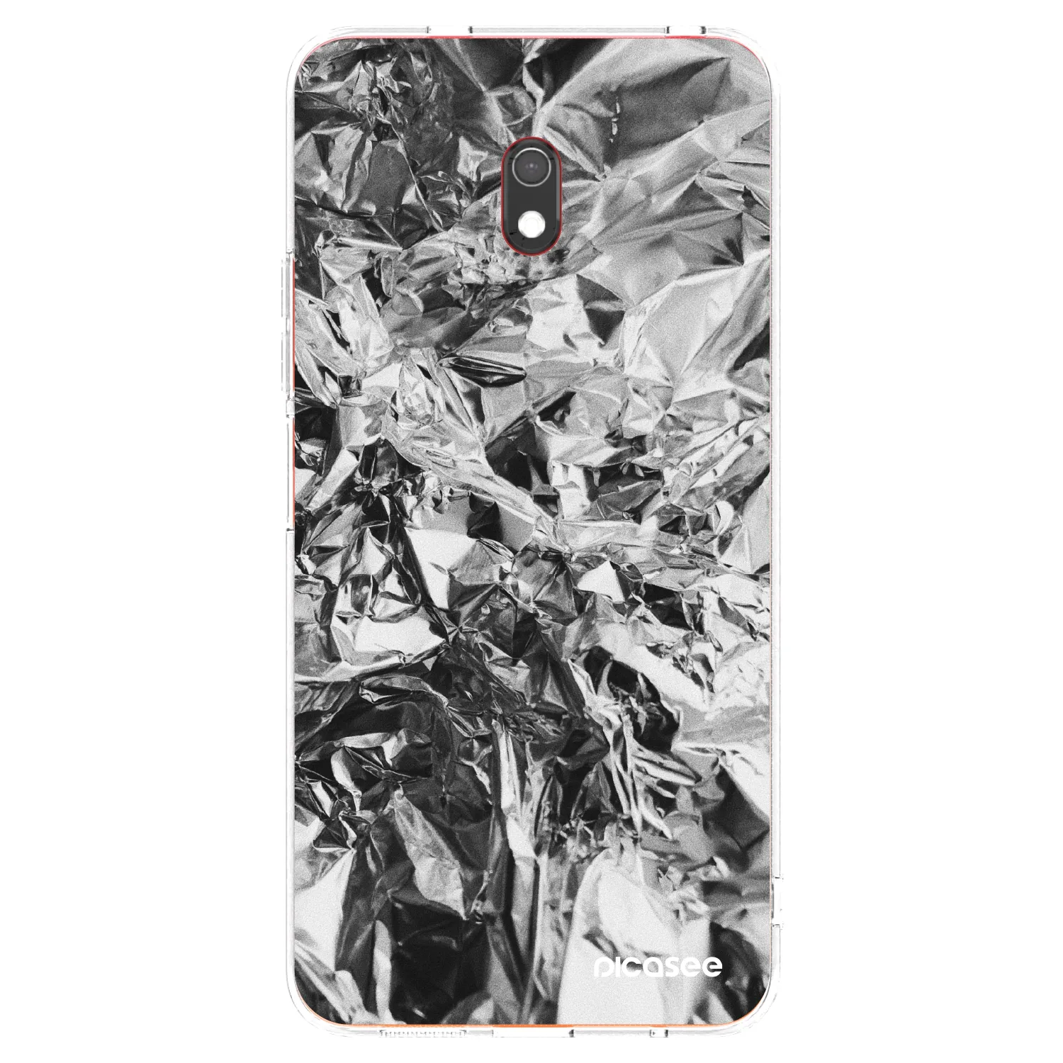 Picasee Xiaomi Redmi 8A Hülle - Transparentes Silikon - Chrome