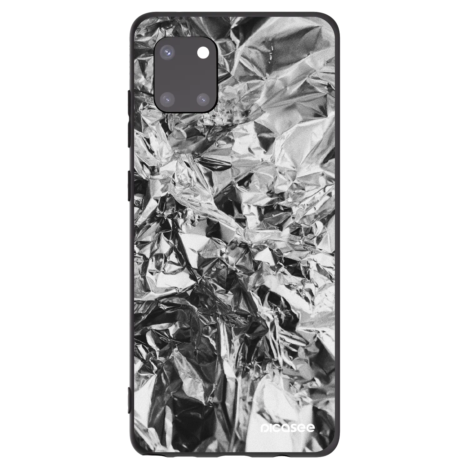 Picasee Samsung Galaxy Note 10 Lite N770F Hülle - Schwarzes Silikon - Chrome