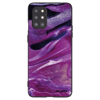 Picasee OnePlus 8T Hülle - Schwarzes Silikon - Purple glitter
