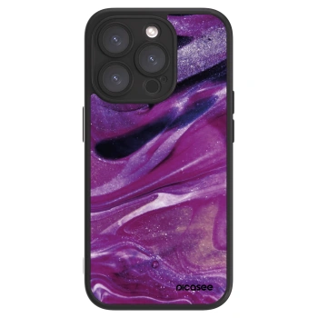 Picasee ULTIMATE CASE MagSafe für Apple iPhone 15 Pro - Purple glitter