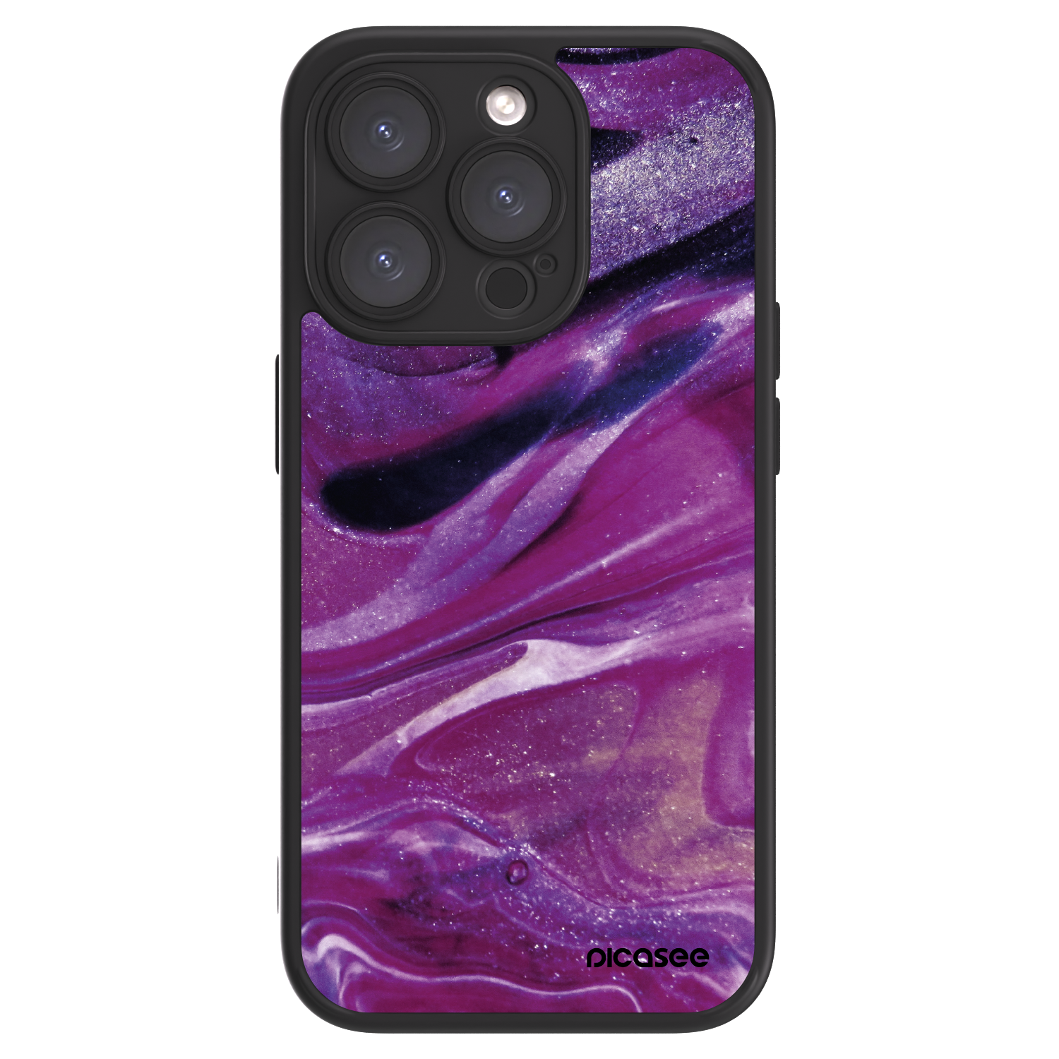 Picasee ULTIMATE CASE für Apple iPhone 15 Pro - Purple glitter