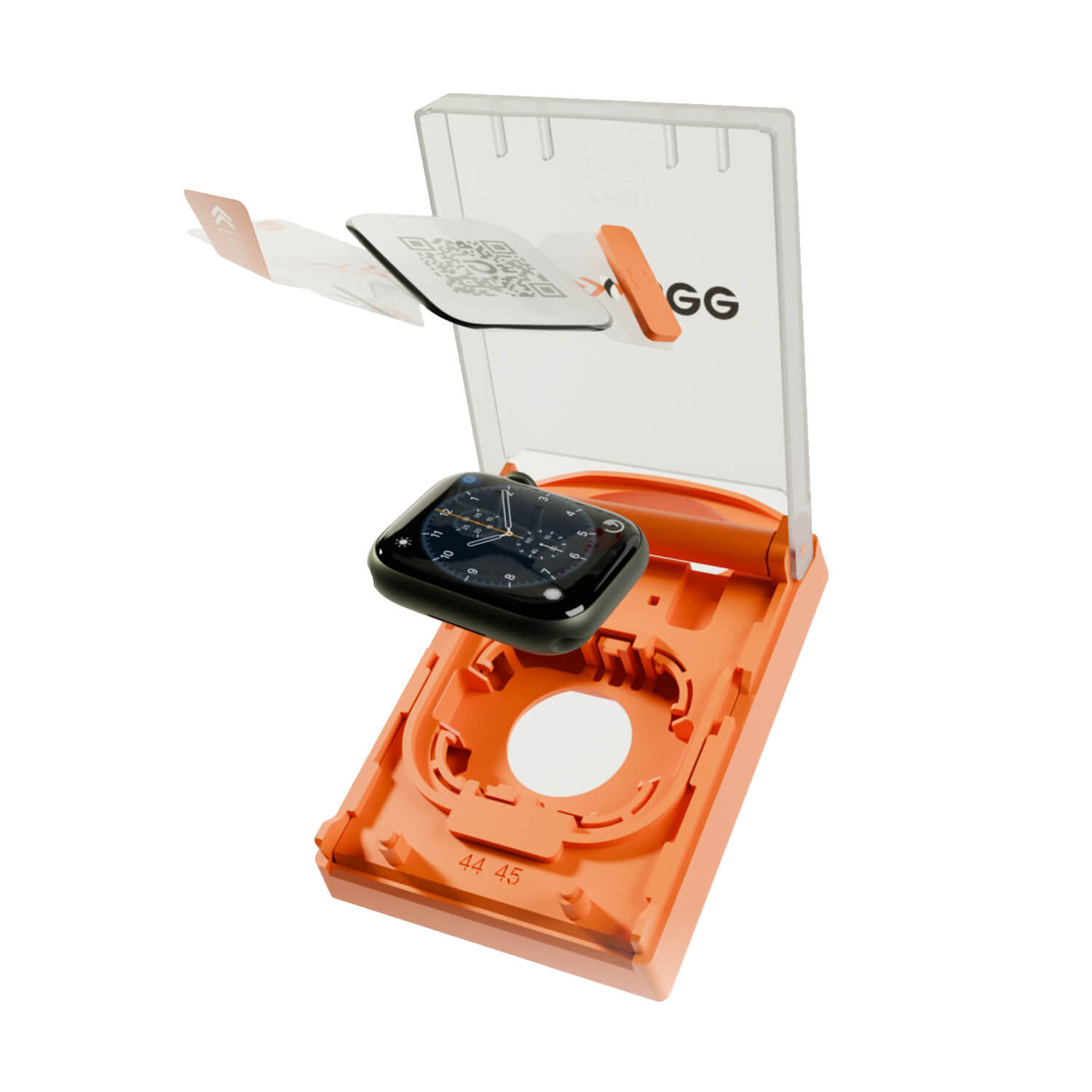 Picasee ULTIMATE gehärtetes Schutzglas für Apple Watch 45 mm (9.series) inklusive Applikator