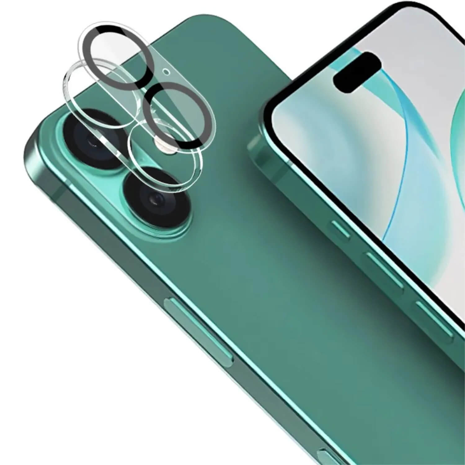 3x Picasee gehärtetes Schutzglas für das Kamerobjektiv des Mobiltelefons Apple iPhone 16 Plus 2+1 gratis