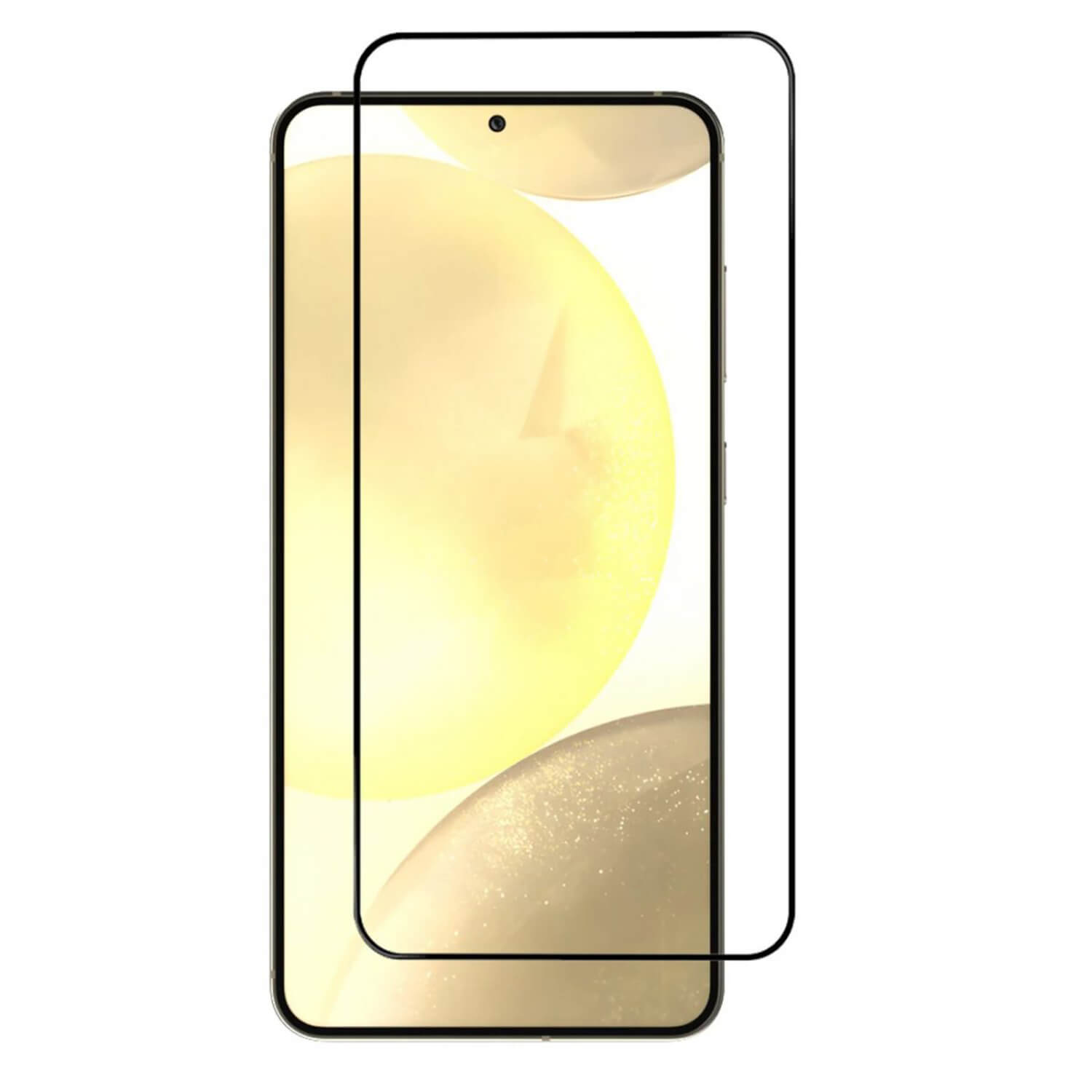 Picasee gehärtetes 3D Schutzglas mit Rahmen für Samsung Galaxy S24 FE S721B - schwarz