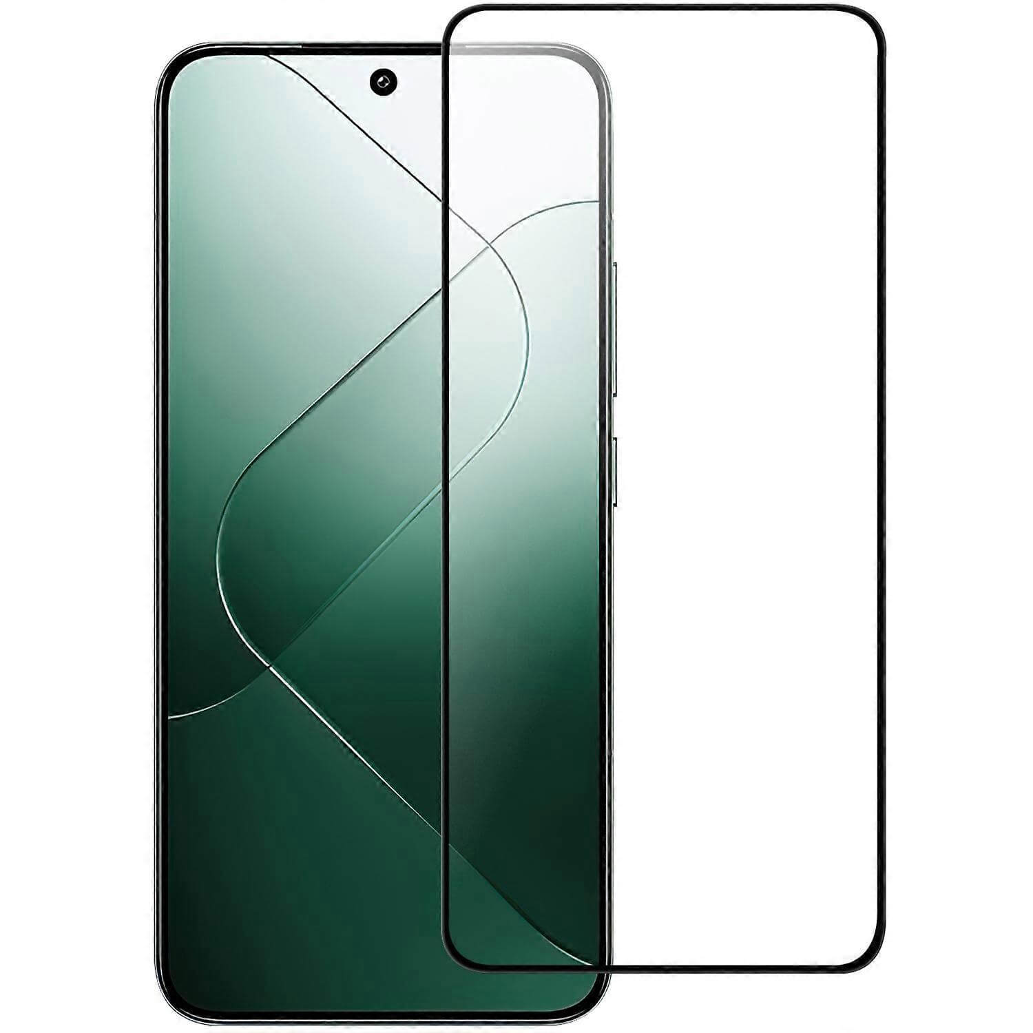 Picasee gehärtetes 3D Schutzglas mit Rahmen für Xiaomi 14T Pro - schwarz