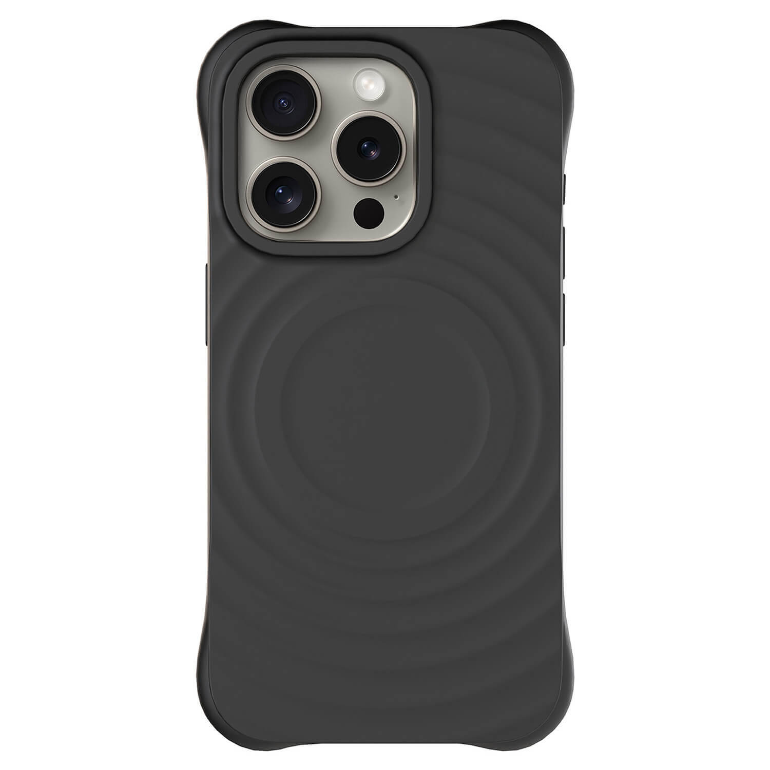 Picasee Apple iPhone 16 Pro Shock-proof case s MagSafe - Personalisierte Gravur - Schwarz