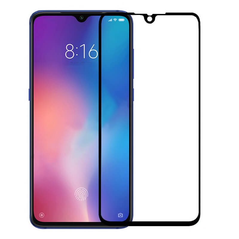 Gehärtetes 3D Schutzglas Mit Rahmen Für Xiaomi Mi 9 SE - Schwarz