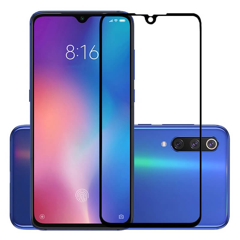 Gehärtetes 3D Schutzglas Mit Rahmen Für Xiaomi Mi 9 SE - Schwarz