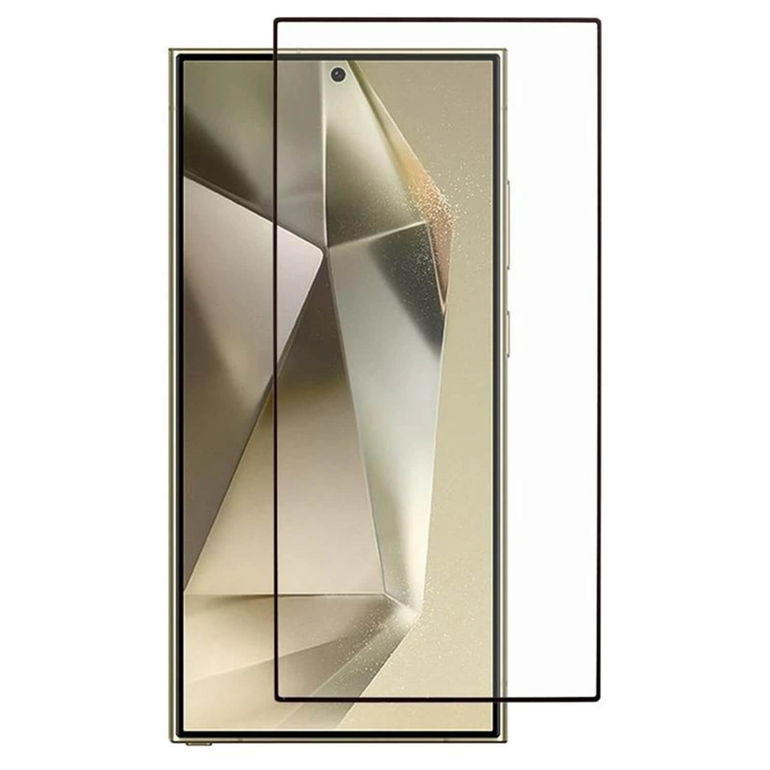 Picasee gehärtetes 3D Schutzglas mit Rahmen für Samsung Galaxy S25 Ultra 5G - schwarz