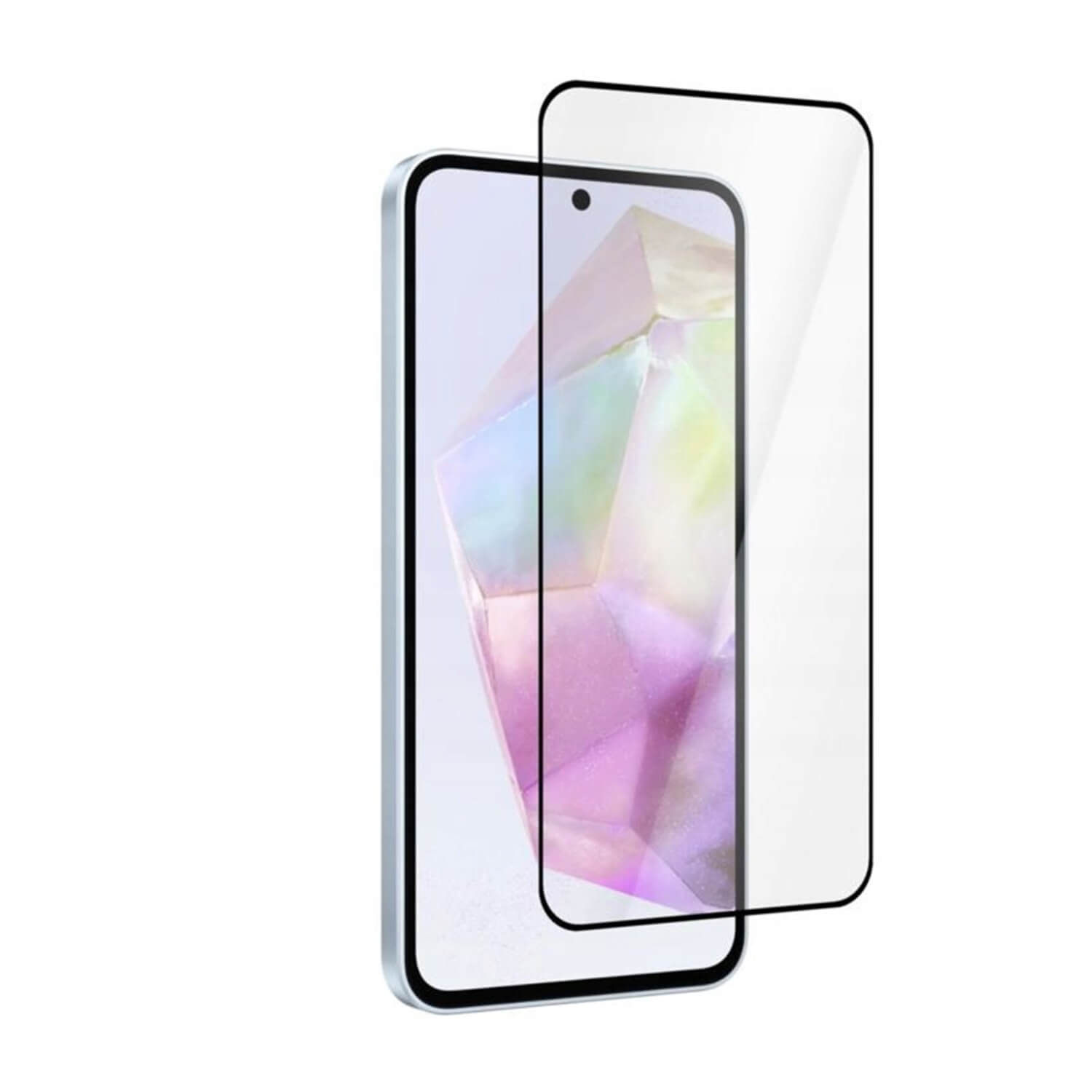 Picasee gehärtetes 3D Schutzglas mit Rahmen für Samsung Galaxy A36 5G - schwarz