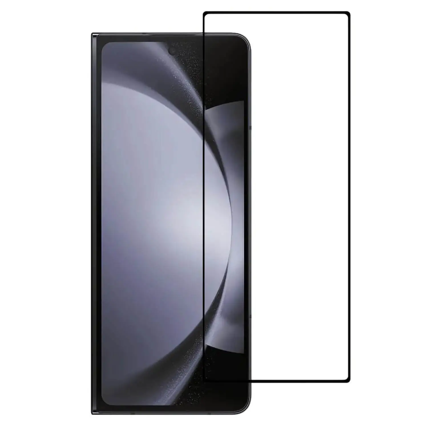 Picasee gehärtetes 3D Schutzglas mit Rahmen für Samsung Galaxy Z Fold7 5G - schwarz