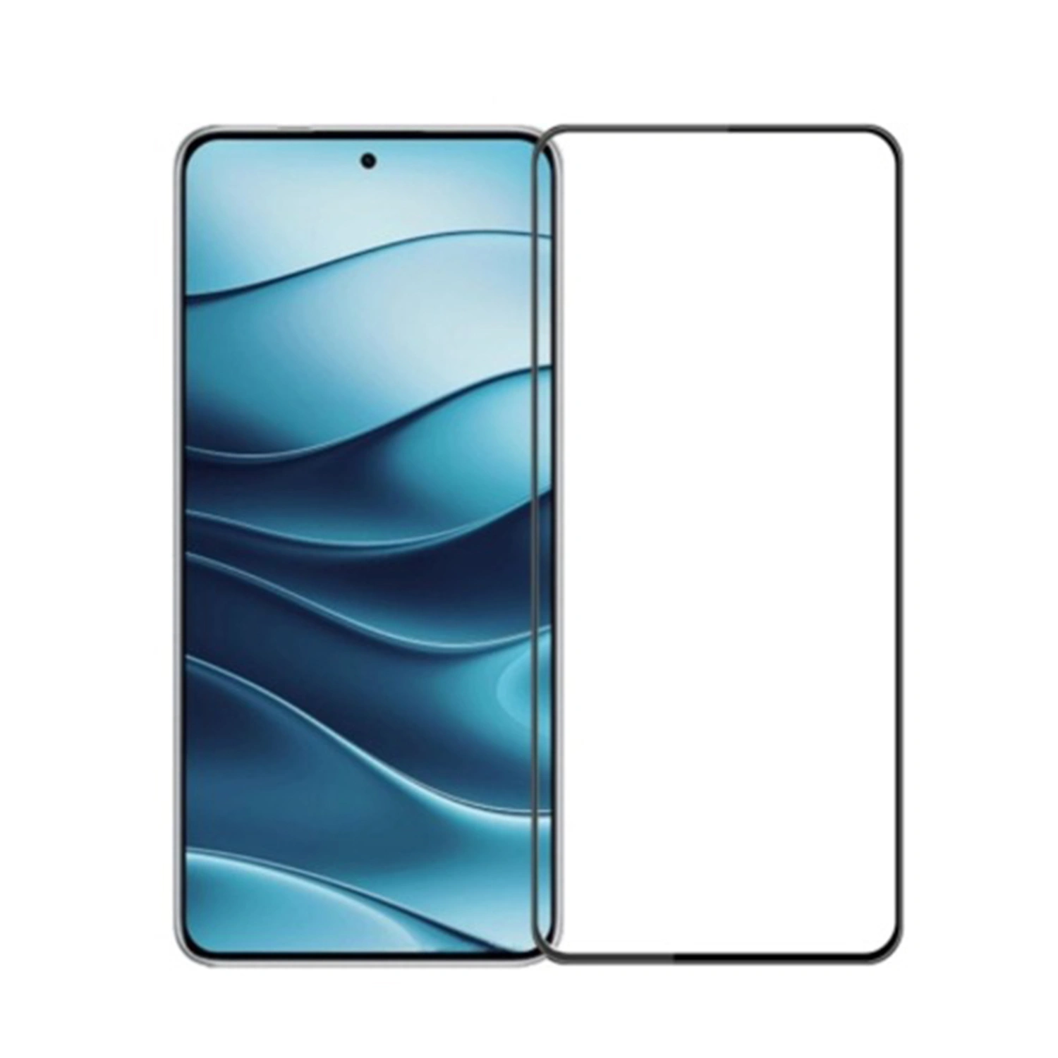 3x Picasee gehärtetes 3D Schutzglas mit Rahmen für Xiaomi Redmi Note 14S - schwarz - 2+1 gratis