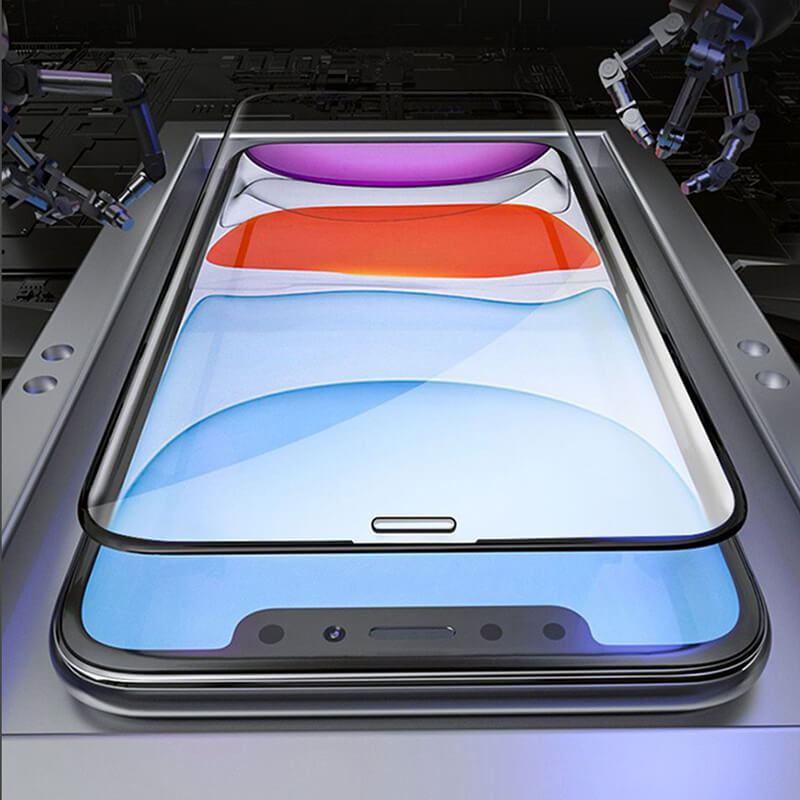 3x Gehärtetes 3D Schutzglas Mit Rahmen Für Apple IPhone 11 Pro - Schwarz - 2+1 Gratis