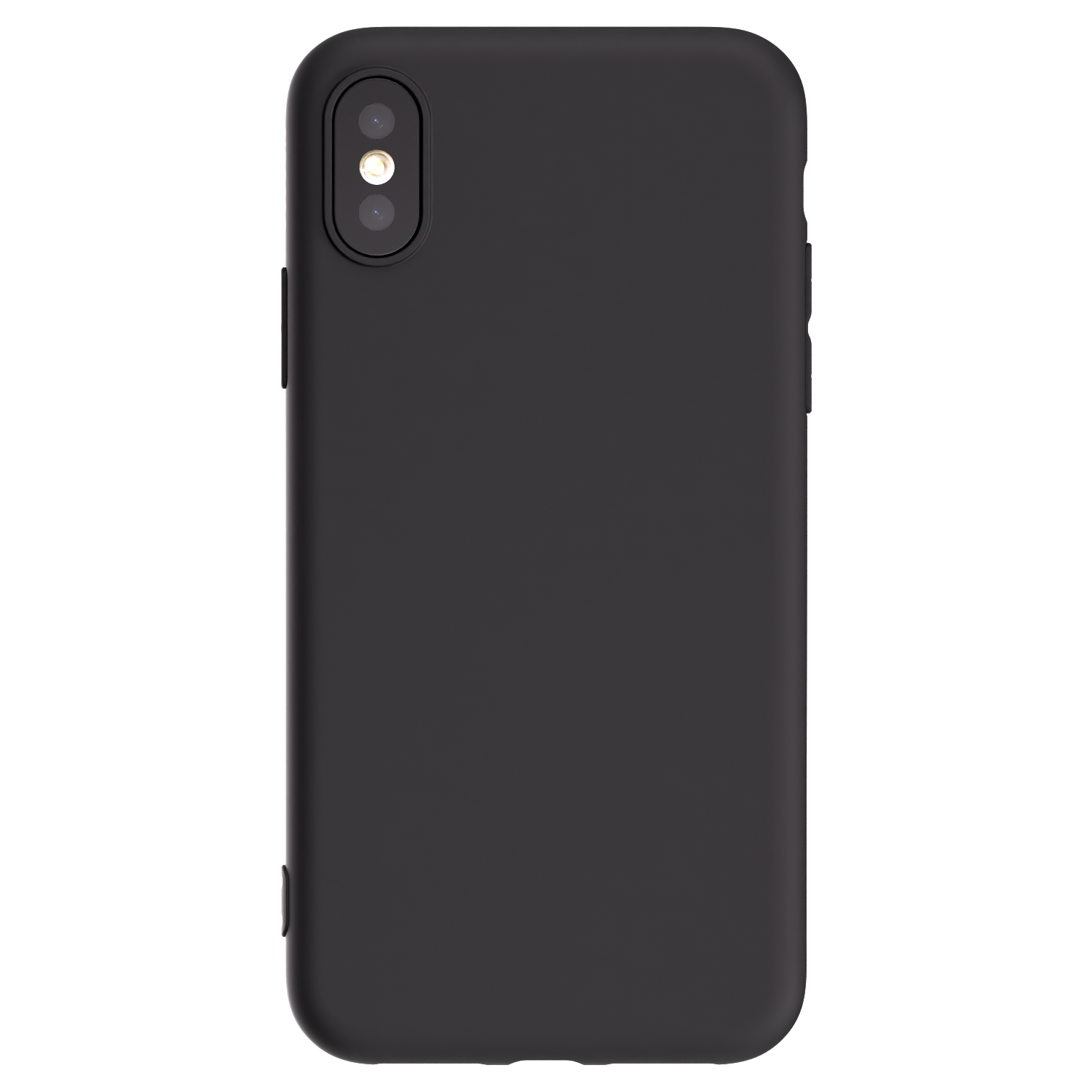 Picasee Apple iPhone X/XS Hülle - Schwarzes Silikon - Individuelles Fotodesign