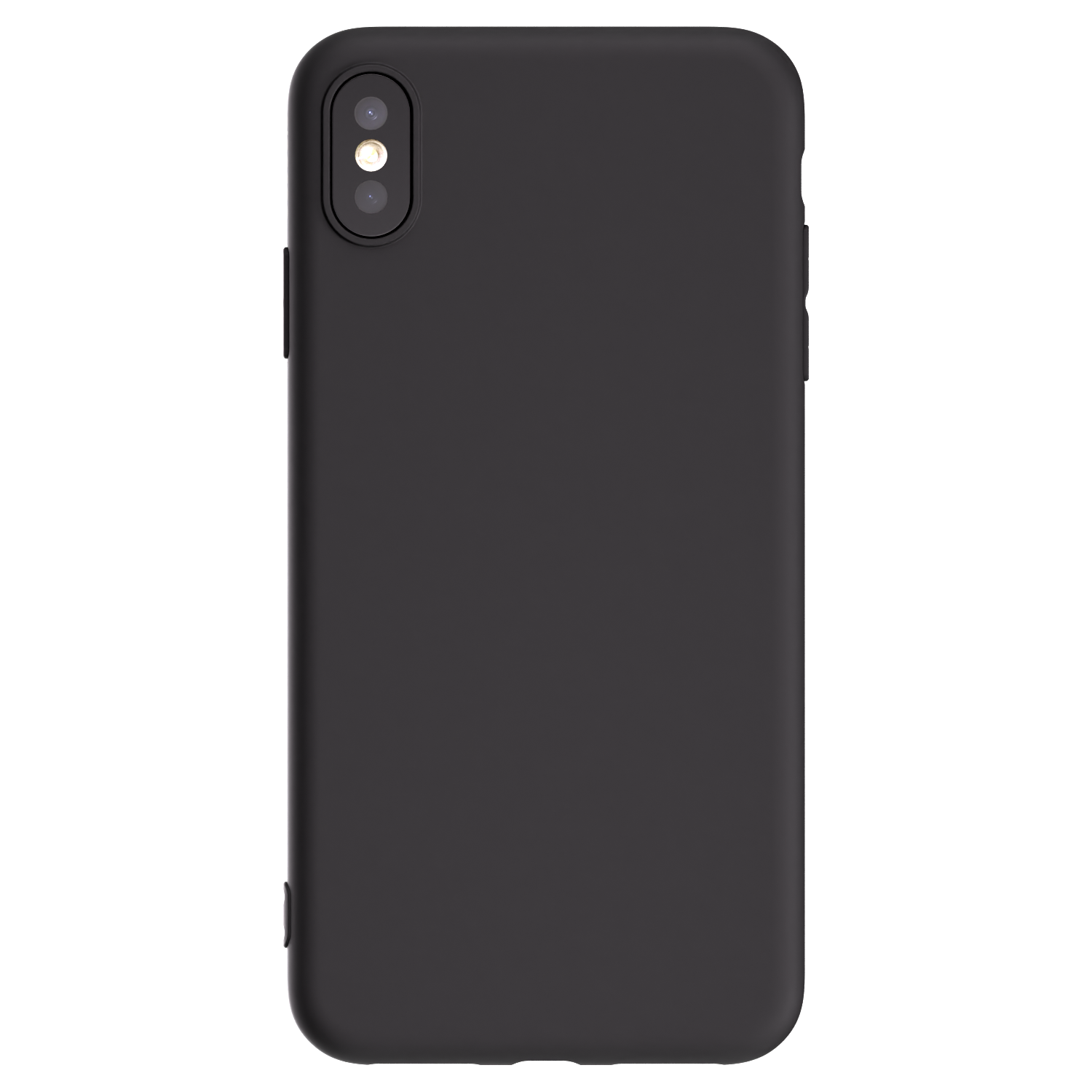 Picasee Apple iPhone XS Max Hülle - Schwarzes Silikon - Individuelles Fotodesign