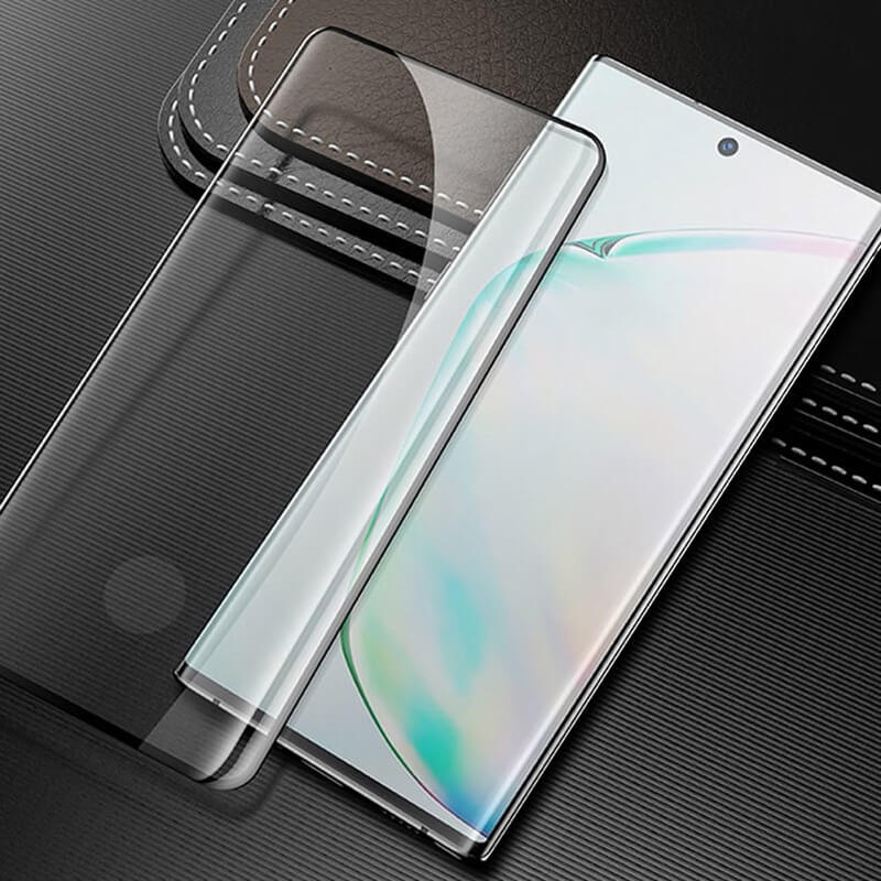 3x Gehärtetes 3D Schutzglas Für Samsung Galaxy Note 10 N970F - Schwarz - 2+1 Gratis