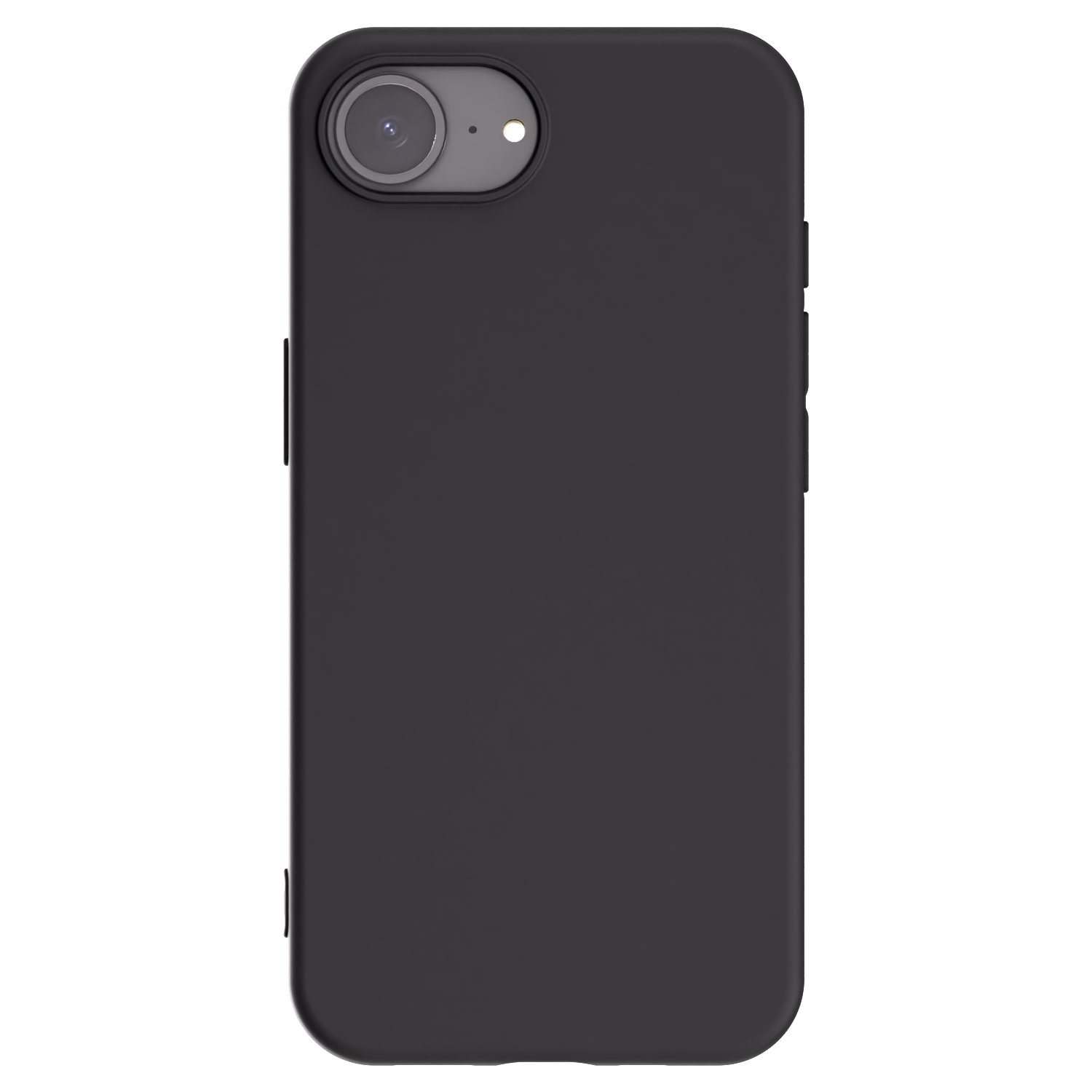 Picasee Apple iPhone 16e Hülle - Schwarzes Silikon - Individuelles Fotodesign