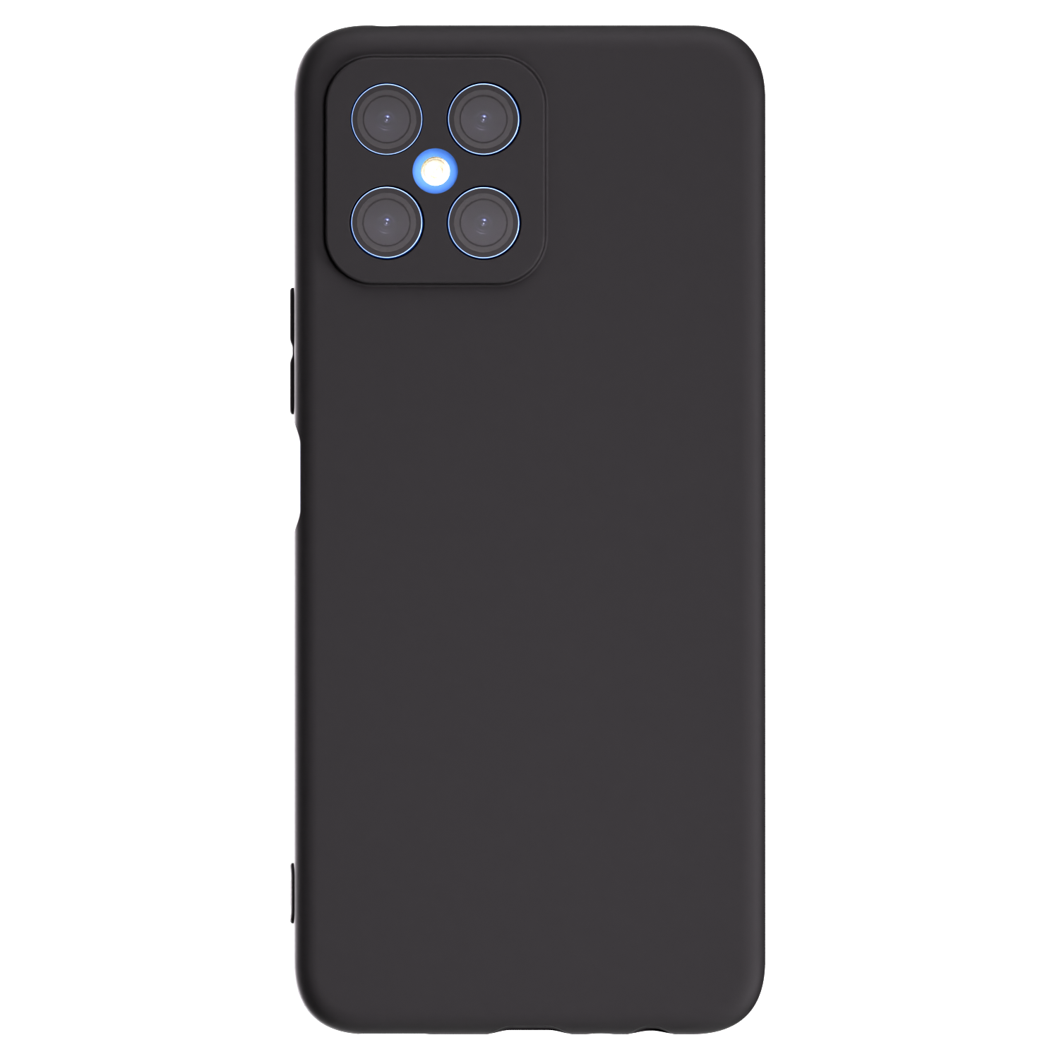 Picasee Honor X8 4G Hülle - Schwarzes Silikon - Individuelles Fotodesign