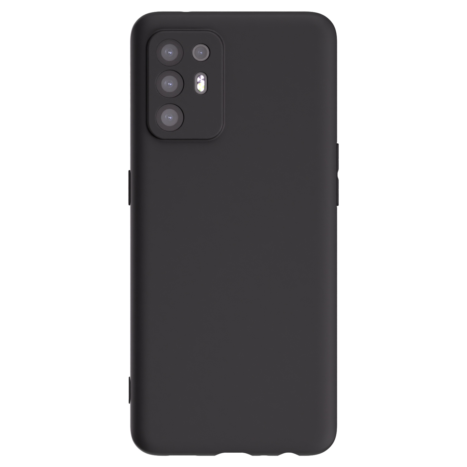 Picasee OPPO A94 5G Hülle - Schwarzes Silikon - Individuelles Fotodesign