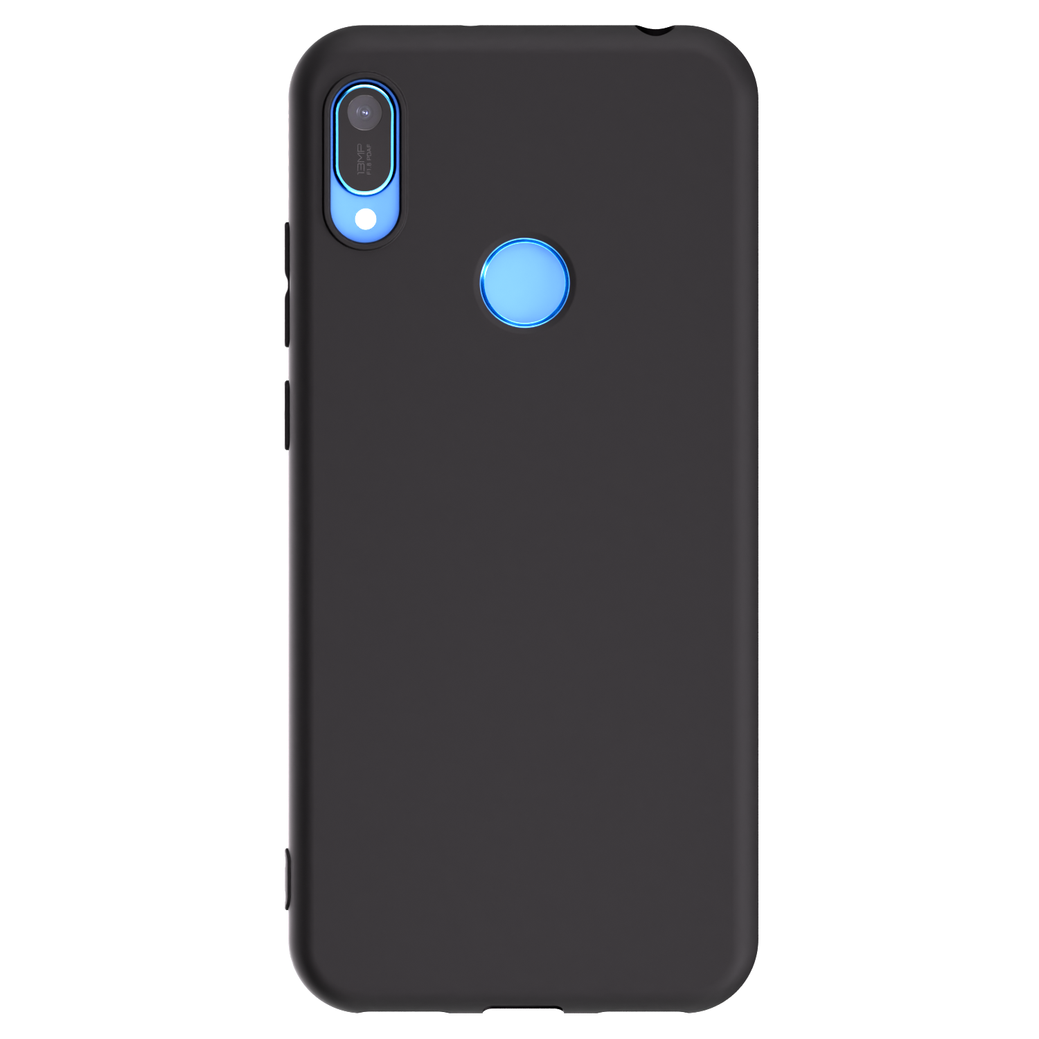 Picasee Huawei Y6 2019 Hülle - Schwarzes Silikon - Individuelles Fotodesign