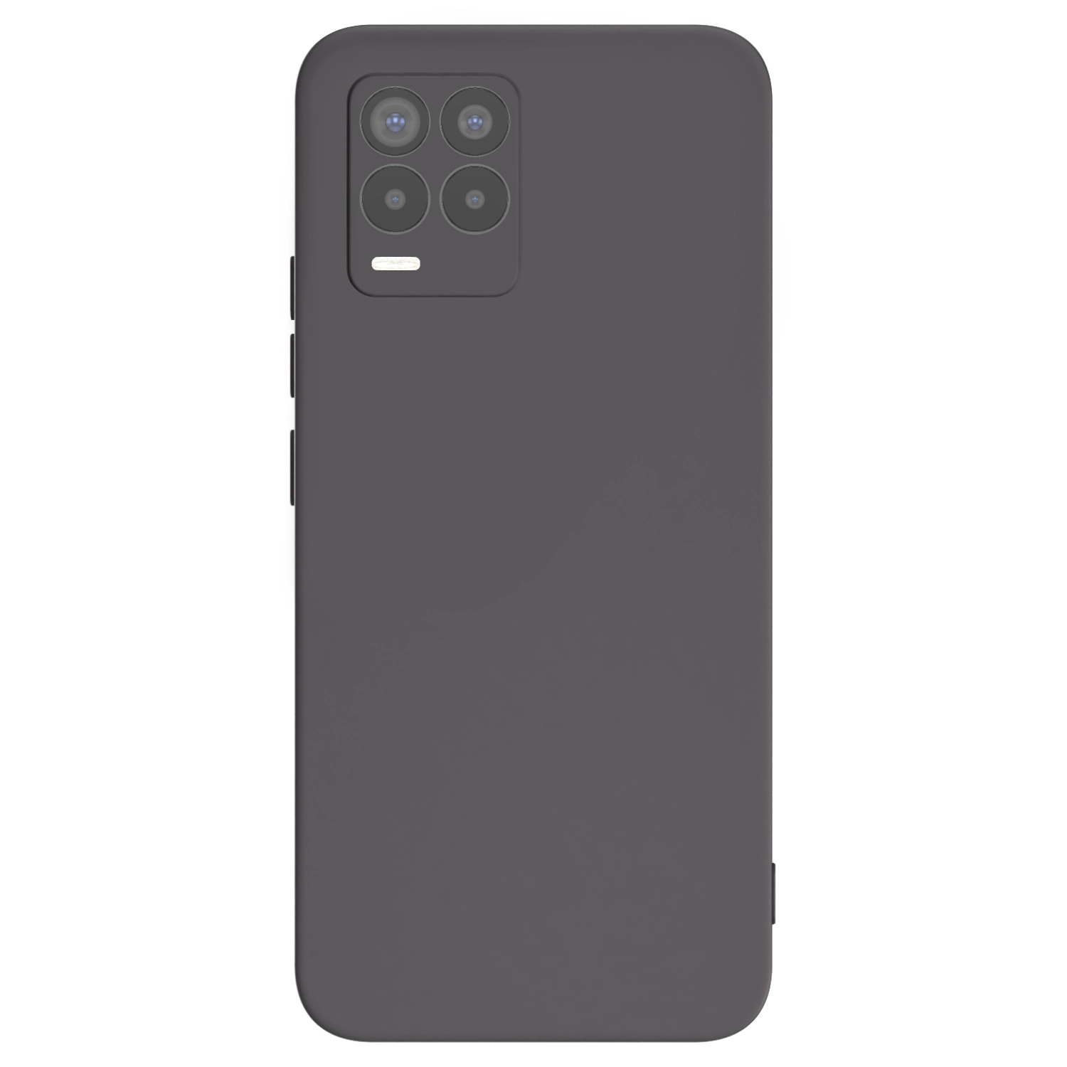 Picasee Realme 8 4G Hülle - Schwarzes Silikon - Individuelles Fotodesign