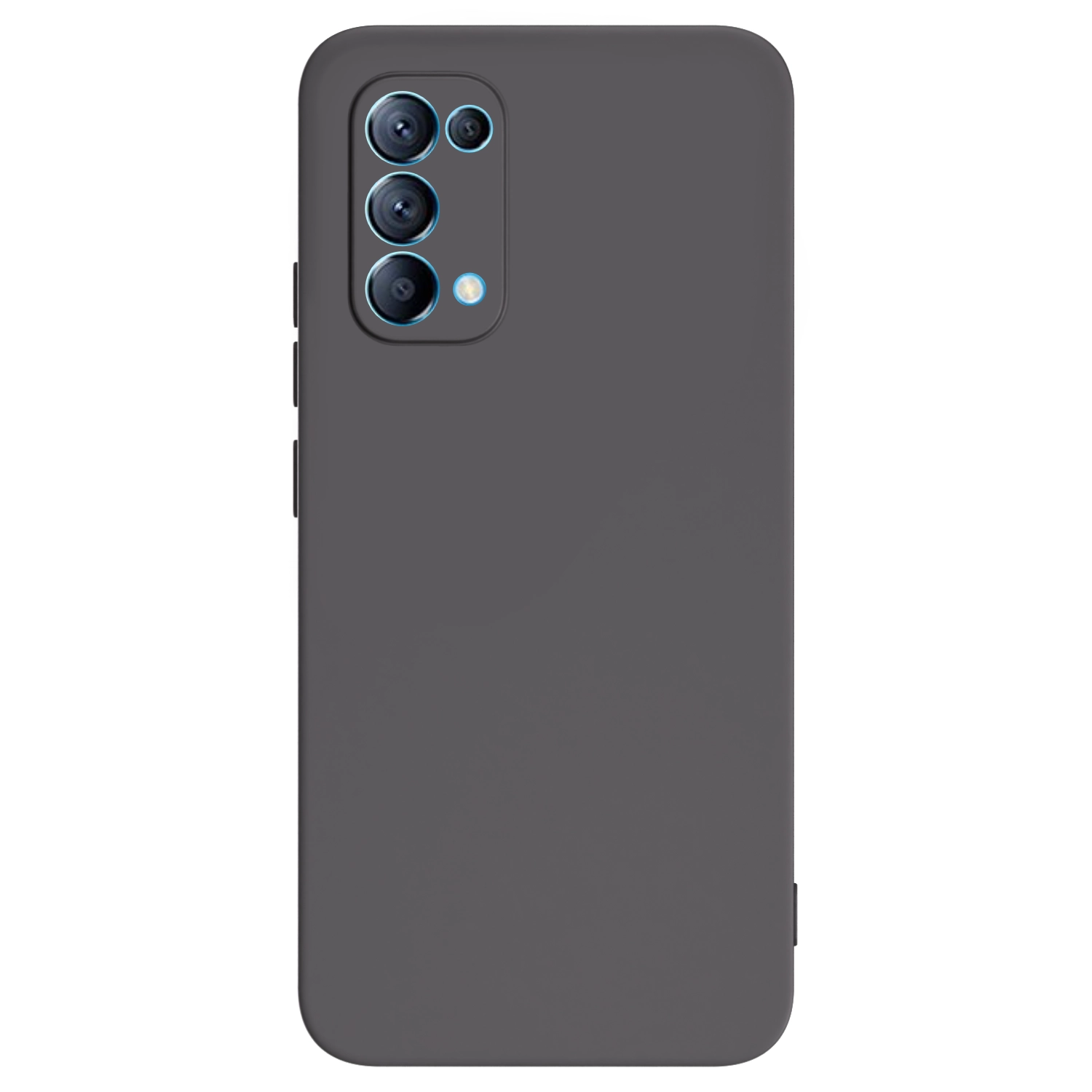 Picasee OPPO Reno 5 5G Hülle - Schwarzes Silikon - Individuelles Fotodesign