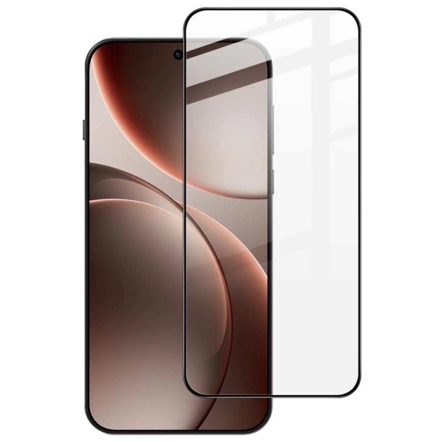 Picasee gehärtetes 3D Schutzglas mit Rahmen für OPPO Find X9 Pro - schwarz