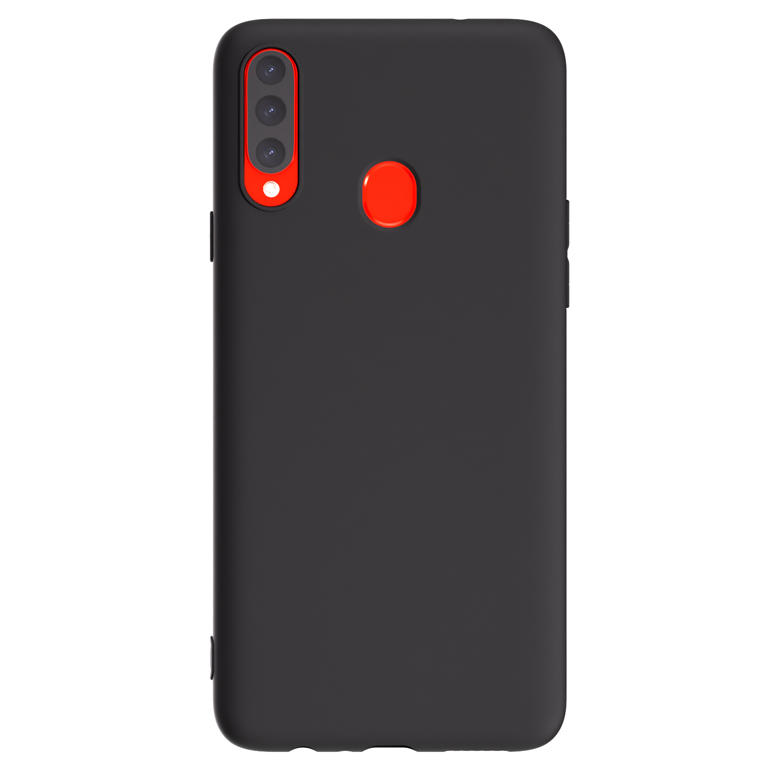 Picasee Samsung Galaxy A20s Hülle - Schwarzes Silikon - Individuelles Fotodesign