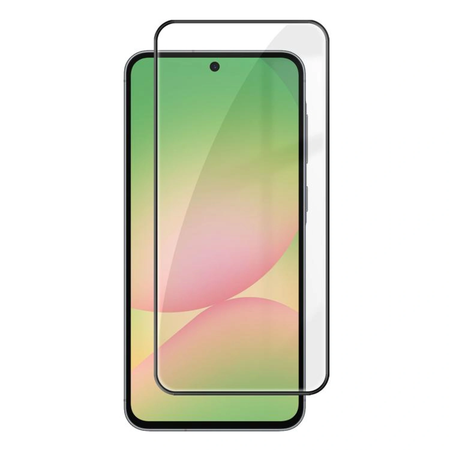3x Picasee gehärtetes 3D Schutzglas mit Rahmen für Samsung Galaxy A57 5G - schwarz - 2+1 gratis